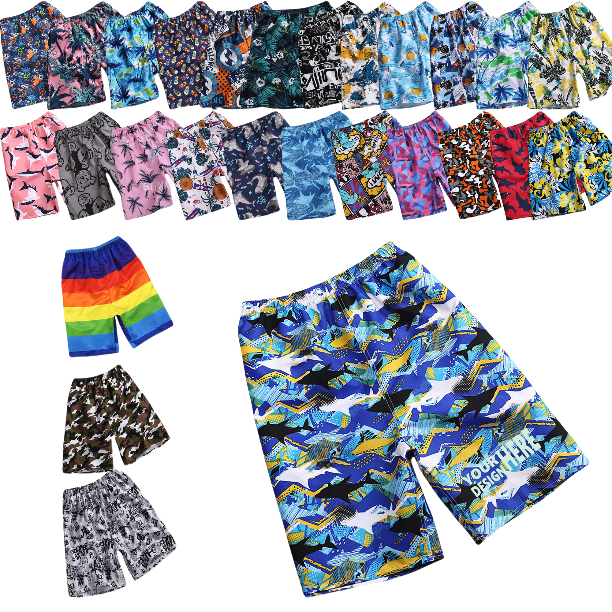 Lightweight Polyester Beach Shorts MOQ20 2