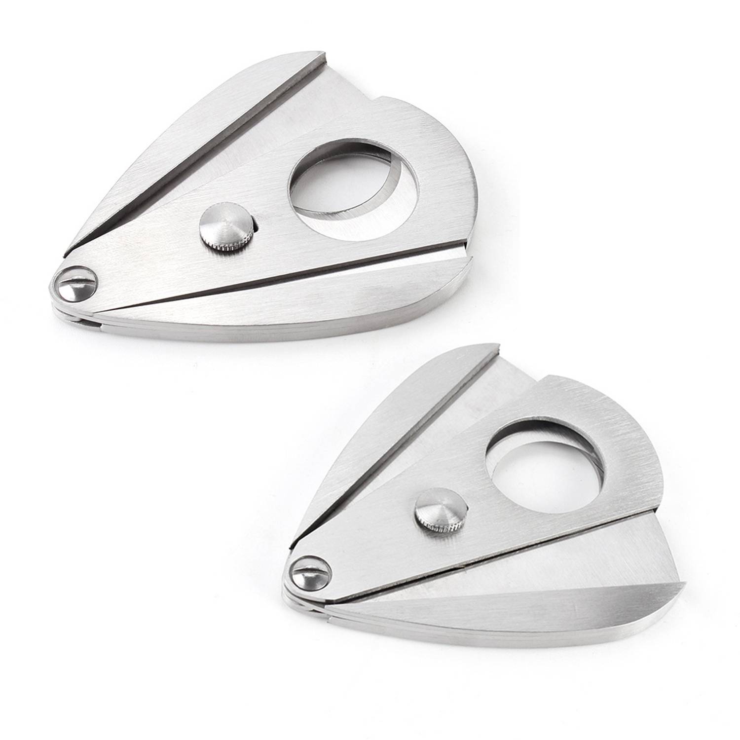 Cigar Cutter Stainless Steel Double Blade Clippers 3