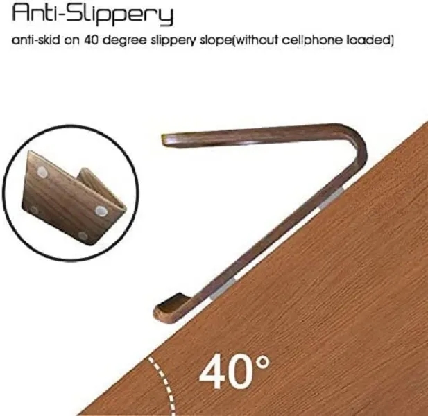Non Slip Wooden Cell Phone Stand Wood Dock 2