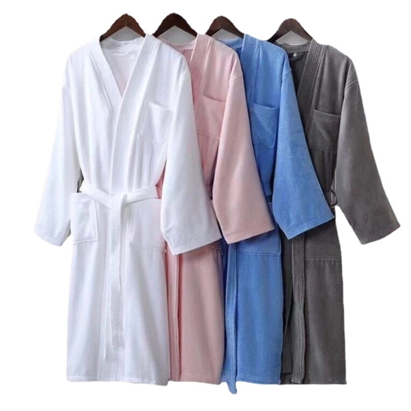 Lightweight Long Waffle Kimono Unisex Spa Robe 3