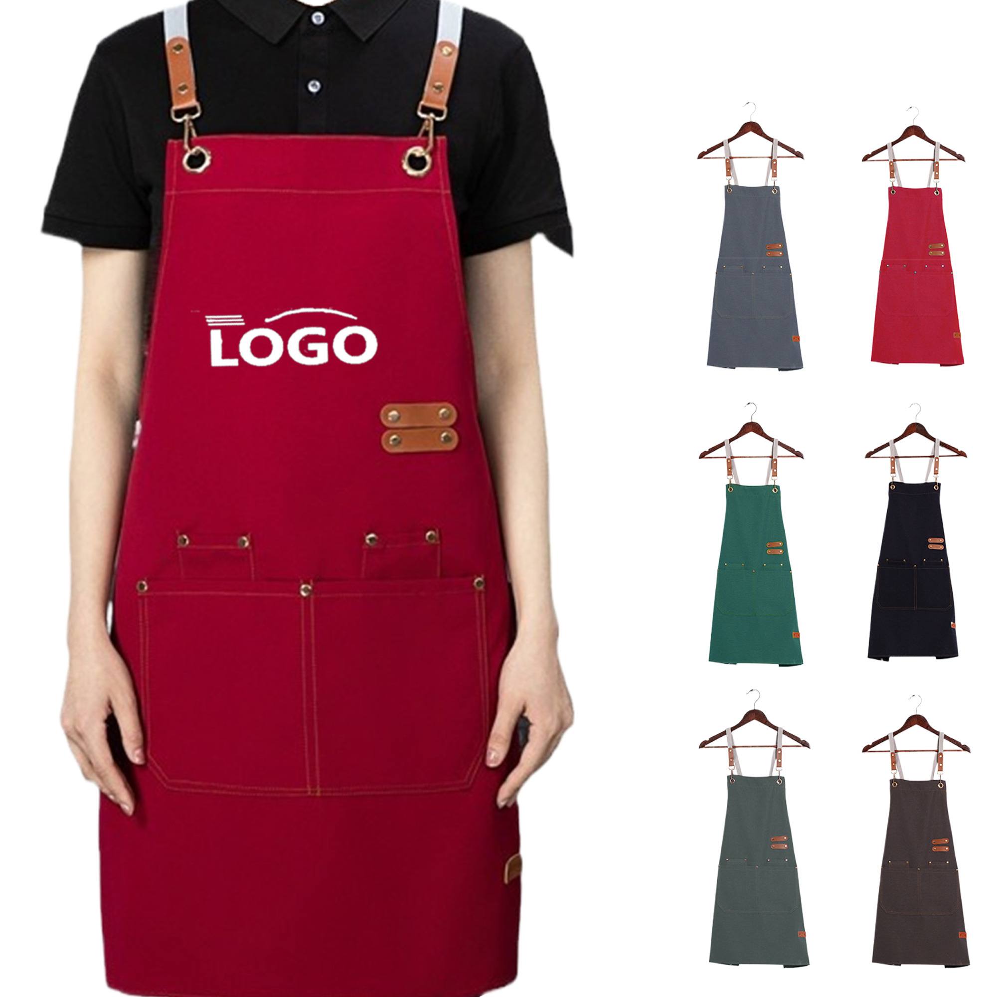 Waterproof Oilproof Canvas Apron 1