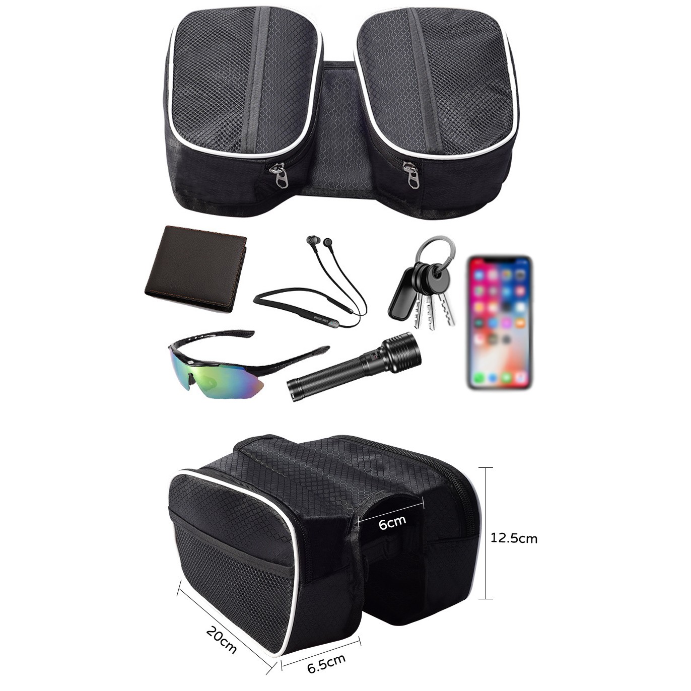 Bike Bag Waterproof Top Tube Phone Bag 2
