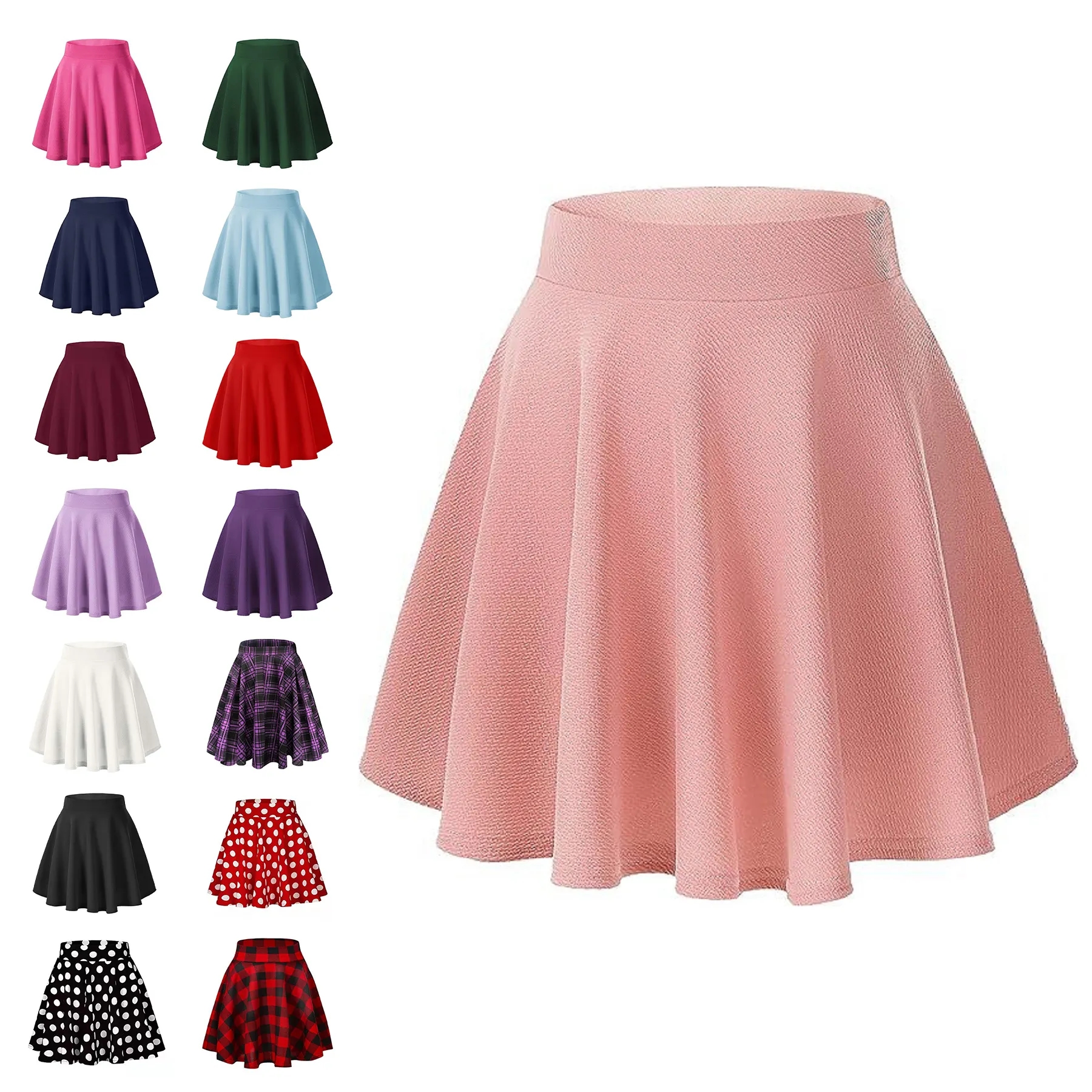 Flared Casual Mini Skater Skirt 3