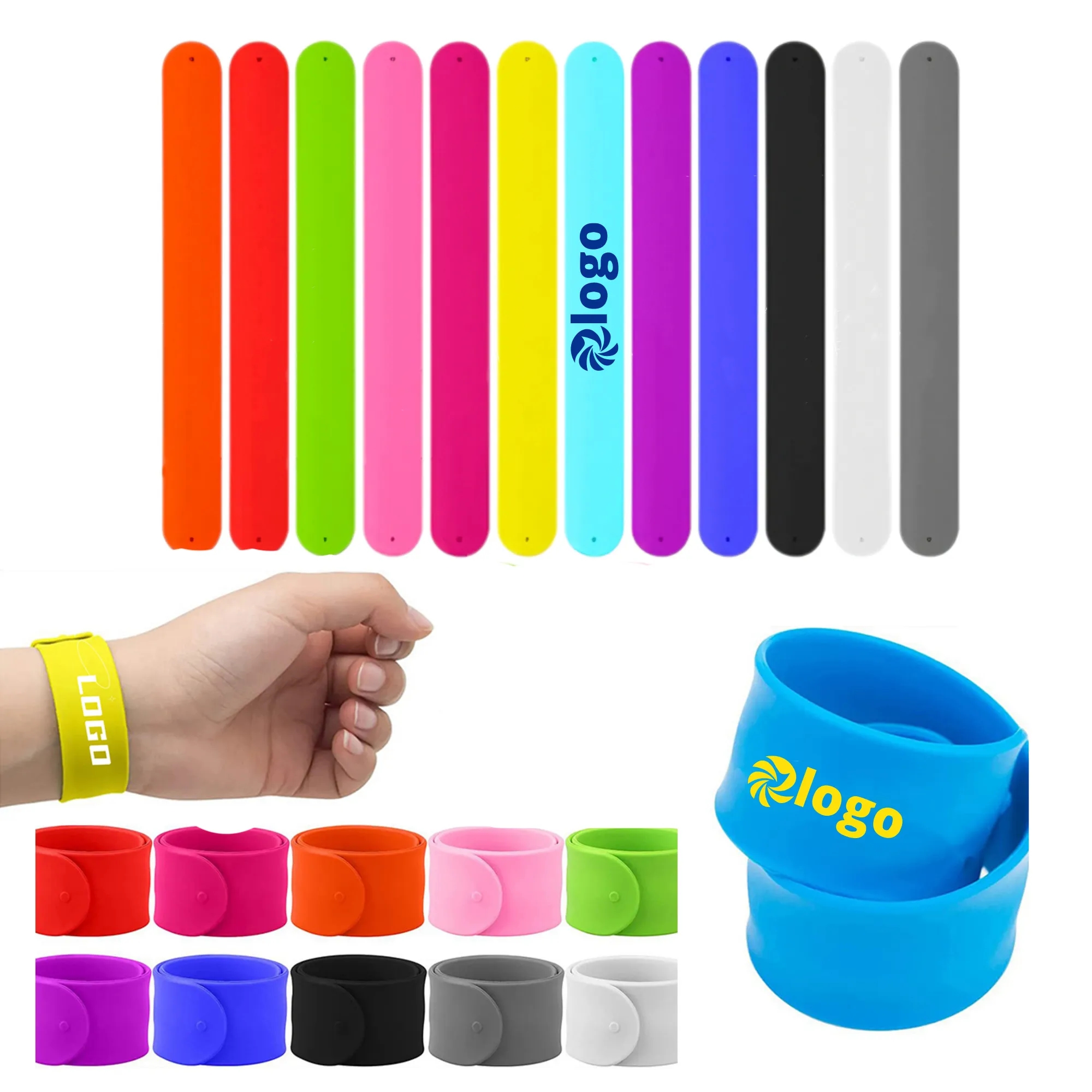 Custom Silicone Slap Bracelet 2