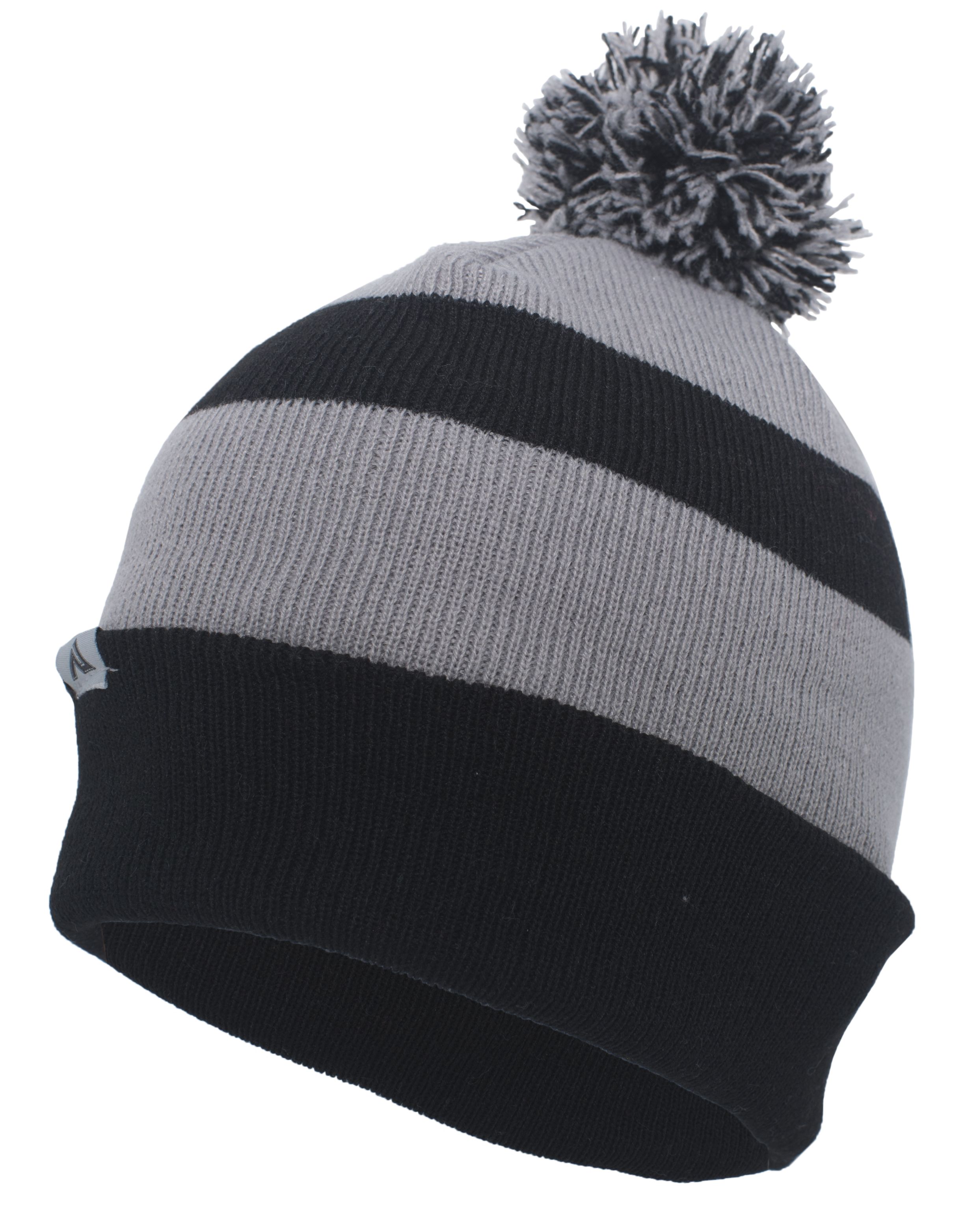 Knit Fold Over Pom-Pom Beanie 33