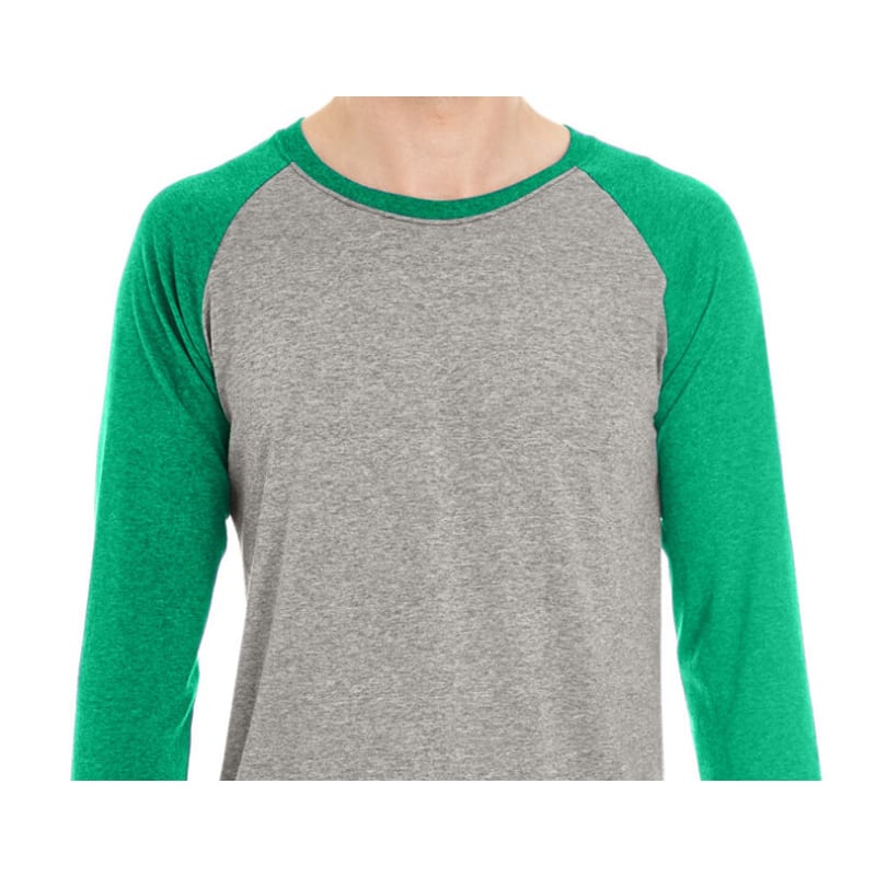 Jerzees Adult TRI-BLEND Baseball Raglan 10