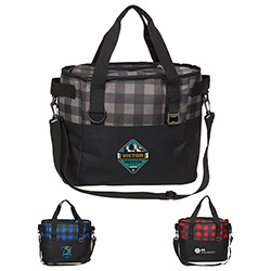 Plaid Insulated Cooler Bag 5