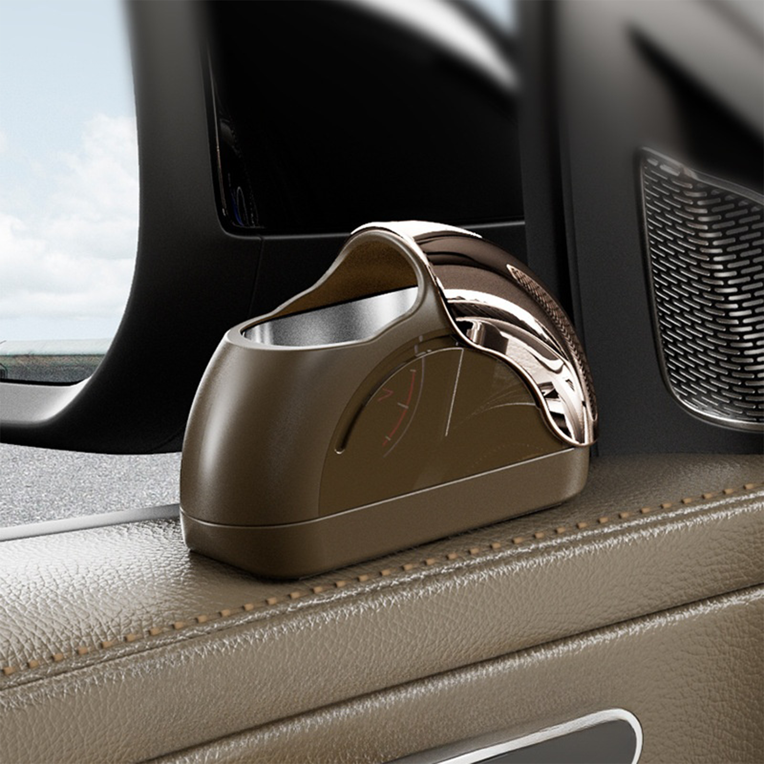 high quality metal touch texture Car Door Ashtray 4