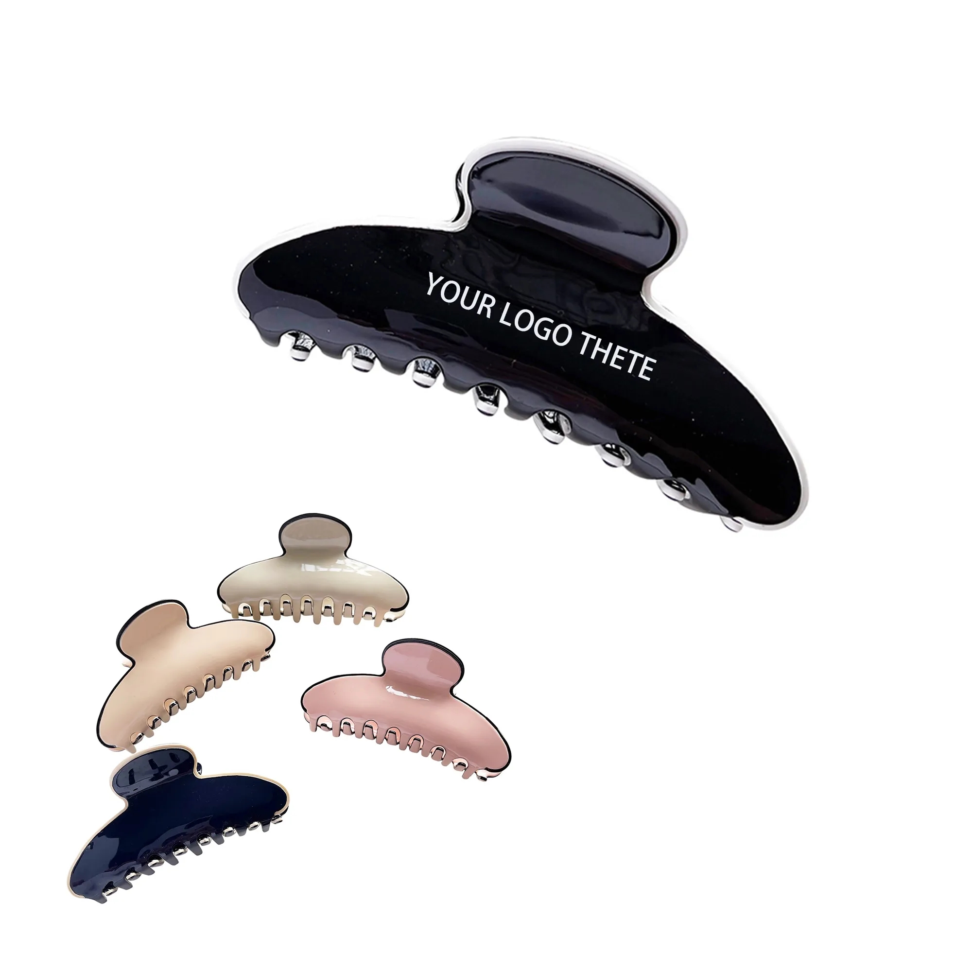 4.13" Fashionable Hairpin Double Color Hair Clip 1