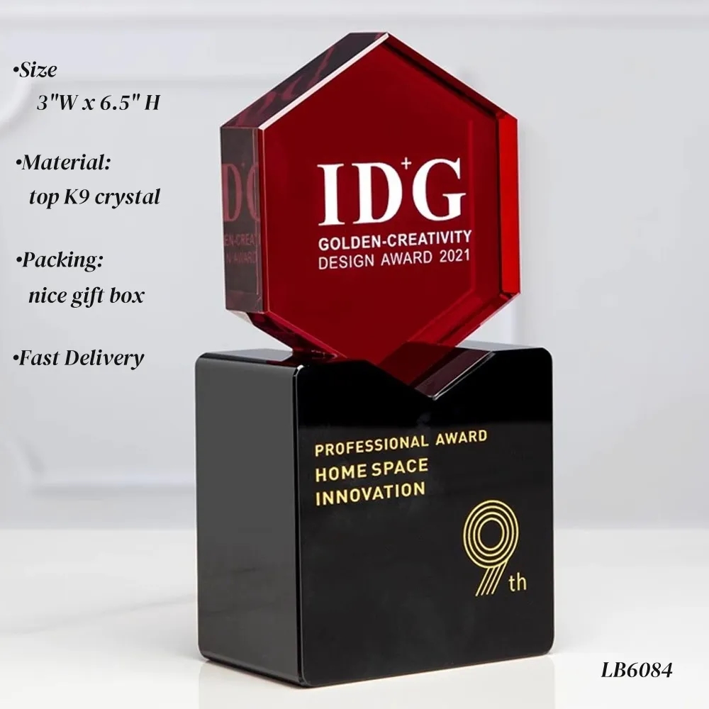 Engraved Crystal Awards Personalized Glass Trophy 4