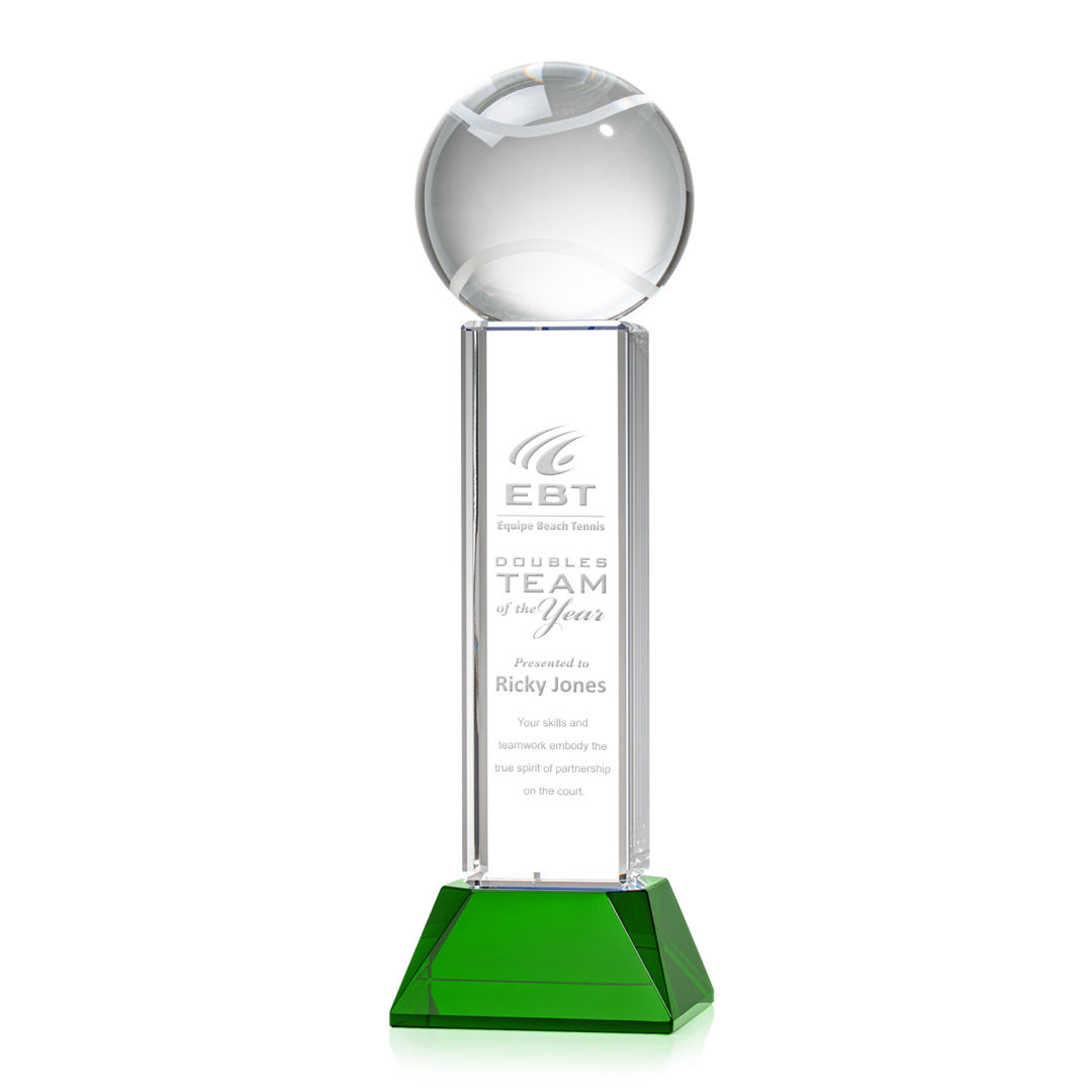 Tennis Ball Award on Stowe Base - Green 7