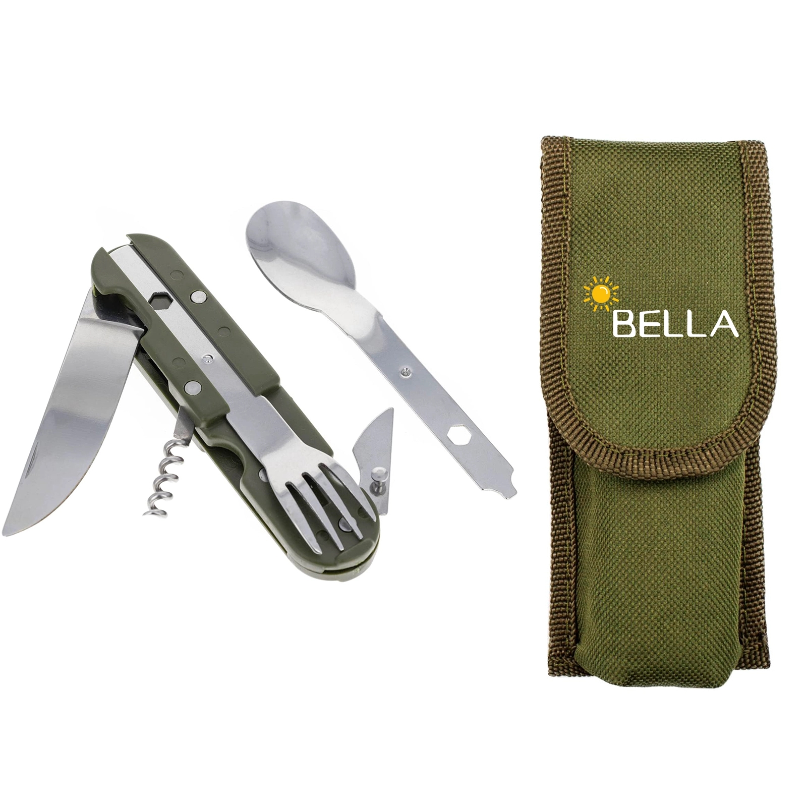 Stainless Steel Multi-Function Knife Fork Spoon Diner Set 4