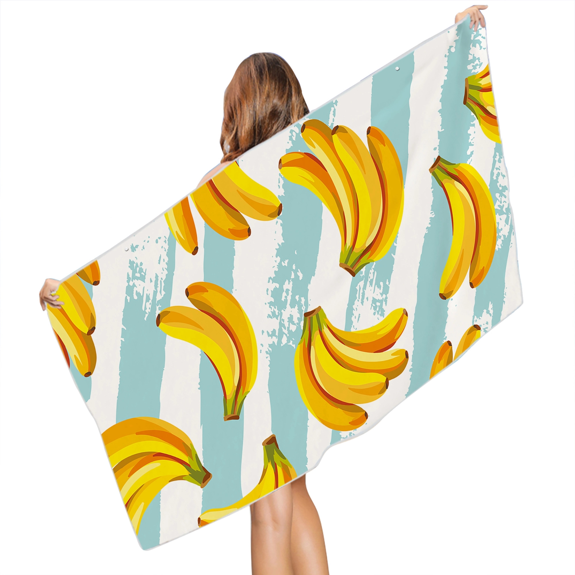 MOQ 50pcs Cute Tropical Fruit  Microfiber Beach Towel 16
