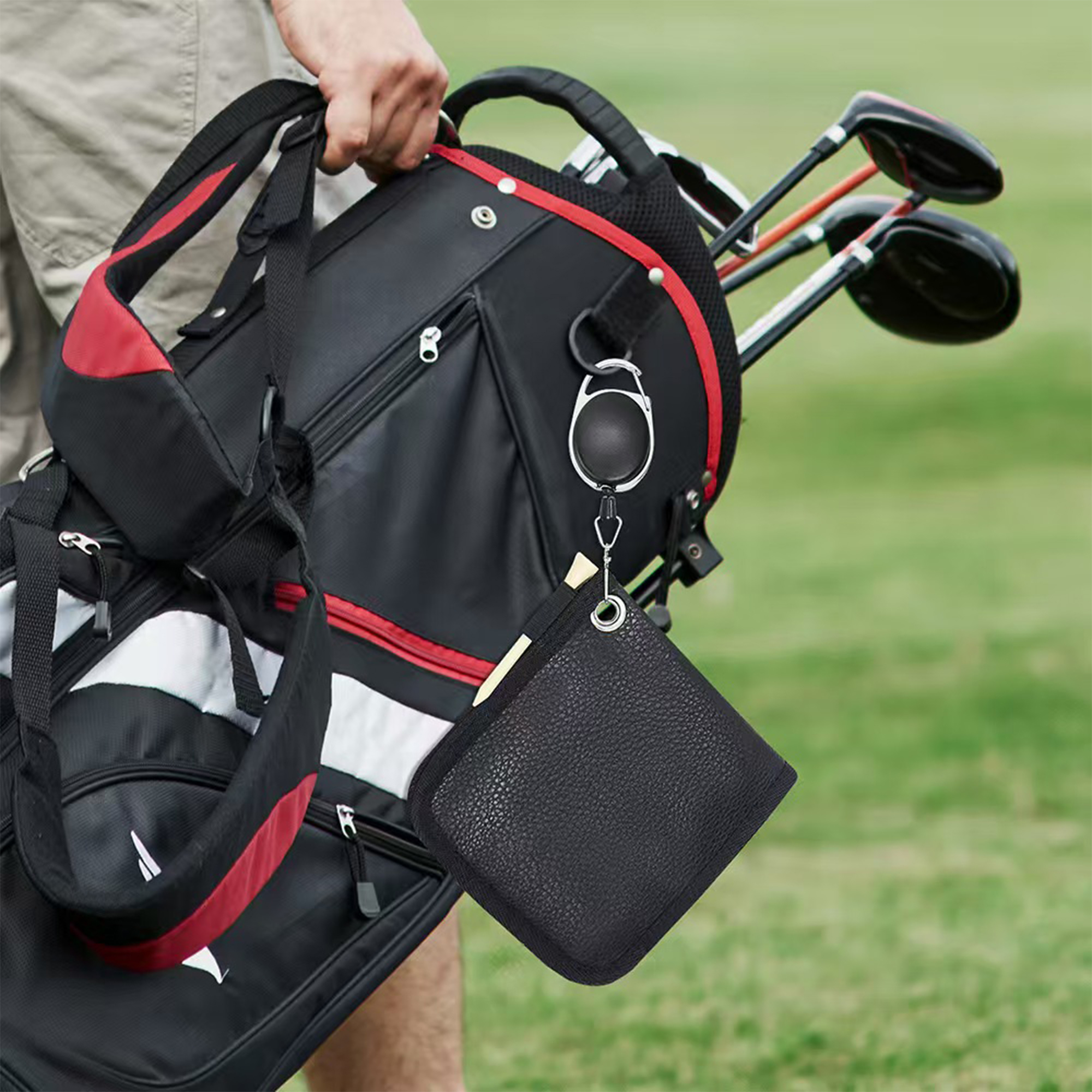 Leather Customizable Golf Cleaning Cloth 1