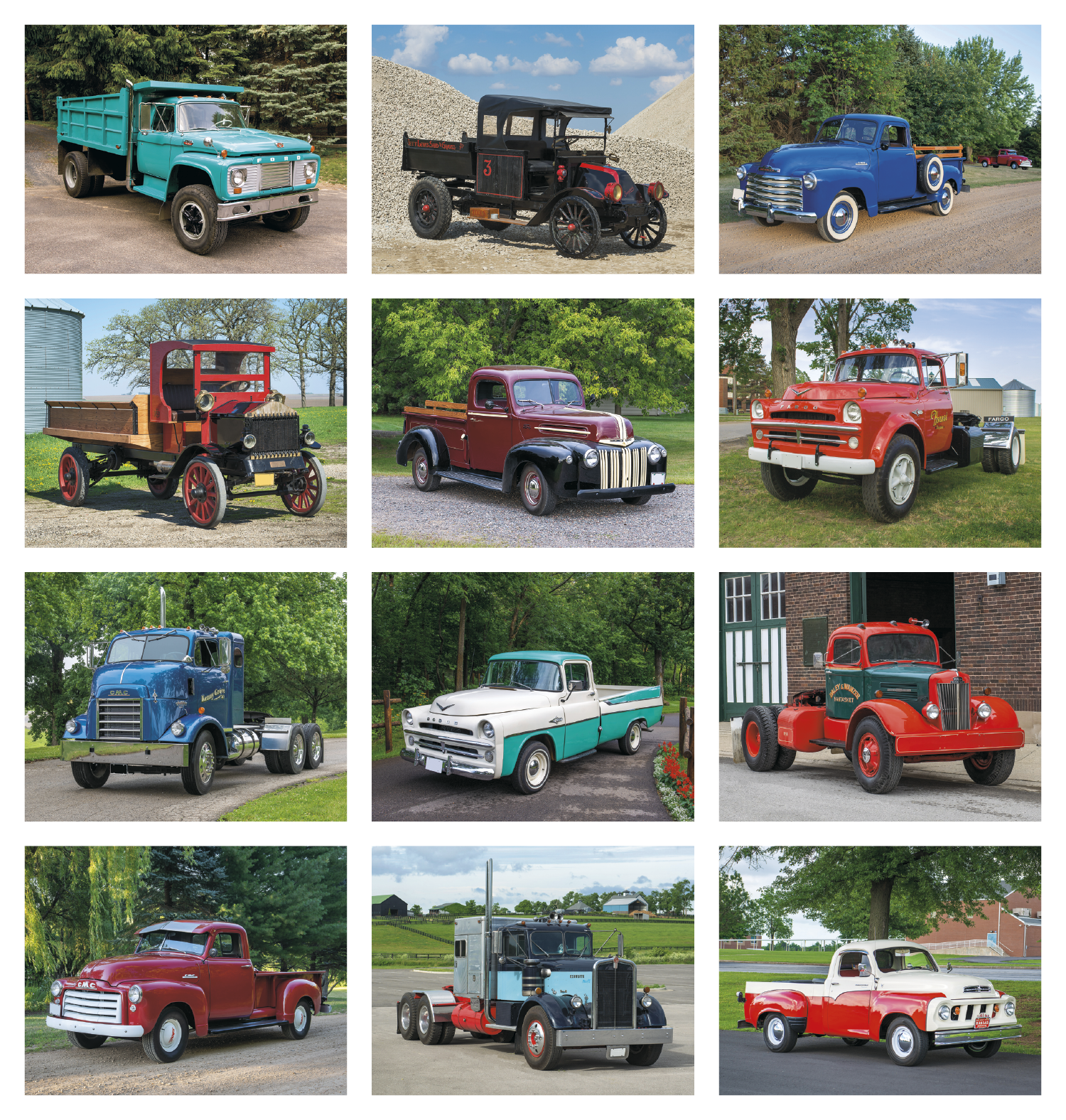 Good Value™ Treasured Trucks - Spiral Calendar 12