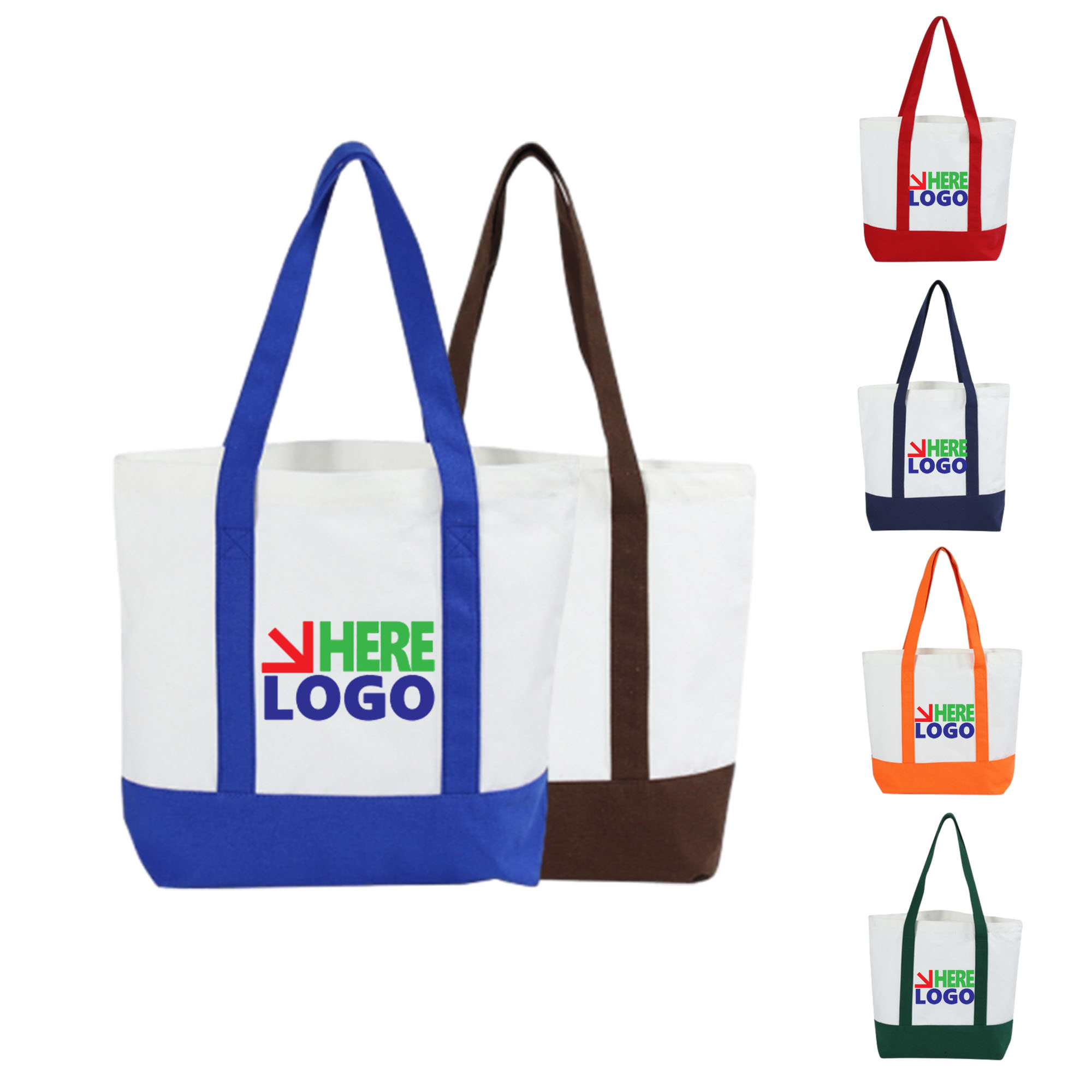 Canvas Tote Bag With Handle, custom tote bag with logo imprint 1