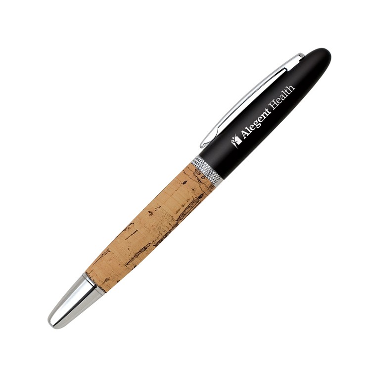 Cork Cap-Off Rollerball Brass Pen 2