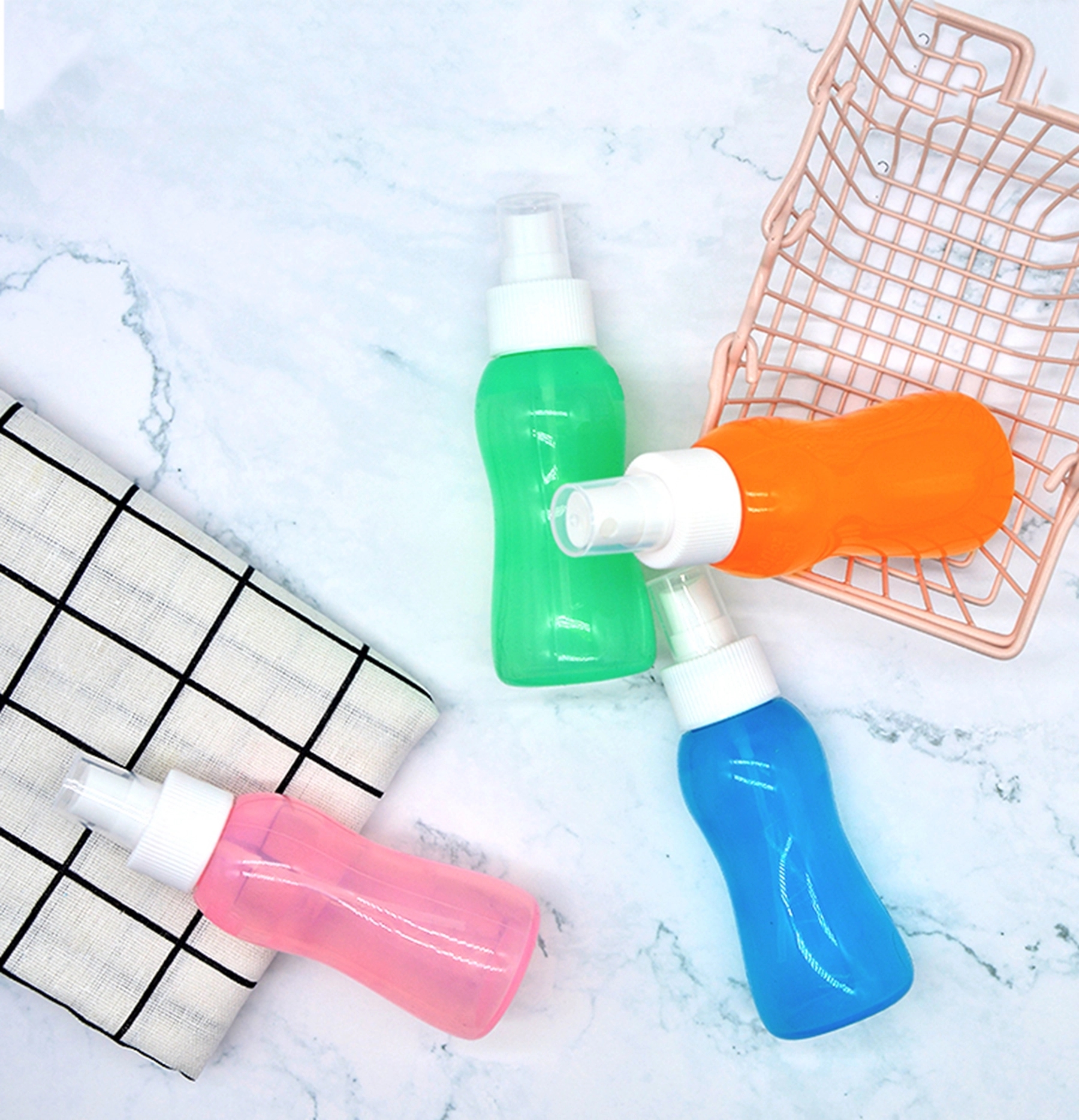3 oz Silicone Empty Spray Bottle for Alcohol Disinfectant 4
