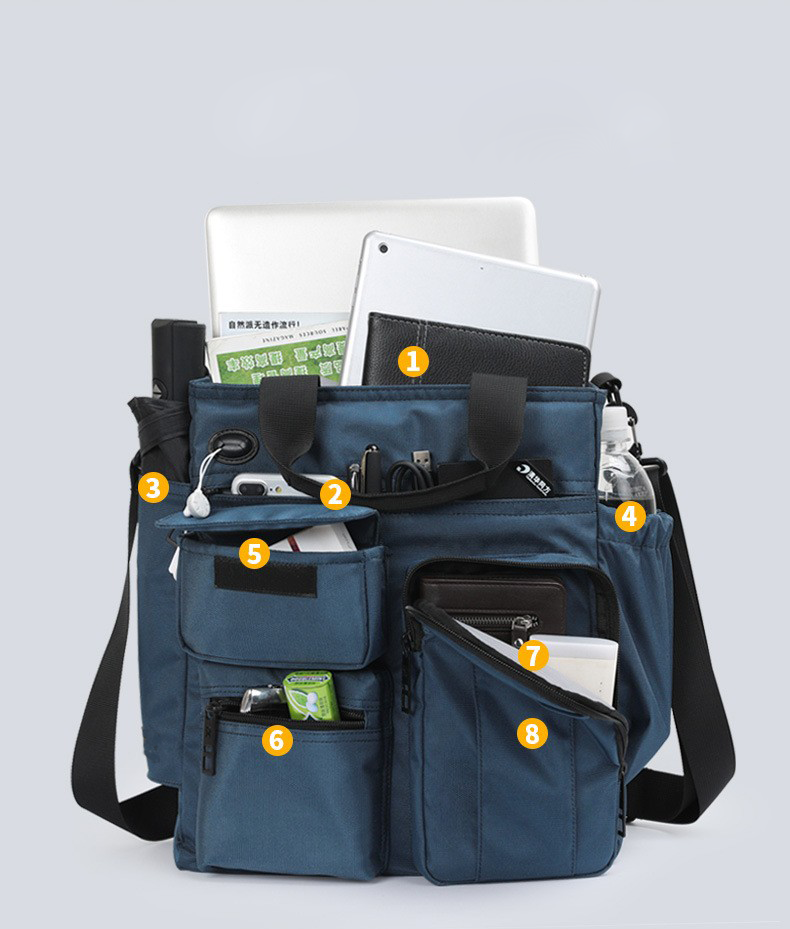 Computer Work Office Bag Waterproof Briefcases for Travel 9