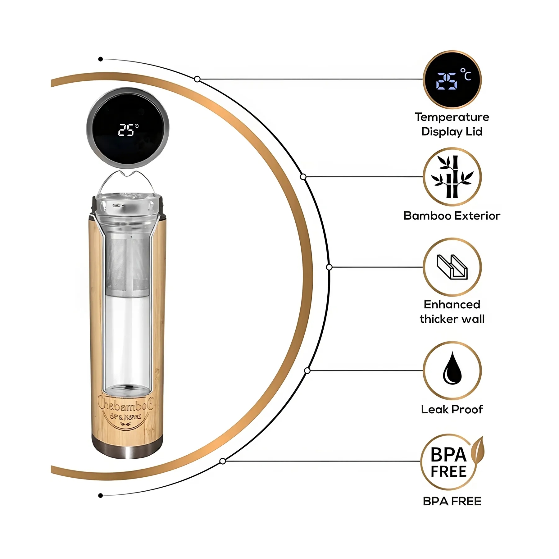 17oz Smart Bamboo Tumbler 2