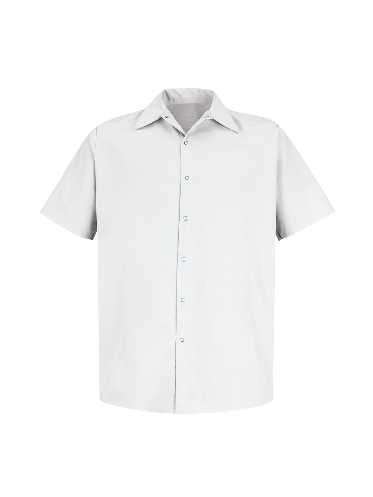 Red Kap Food Processing - Men's Gripper-Front Short-Sleeve Pocketless Work Shirt 3