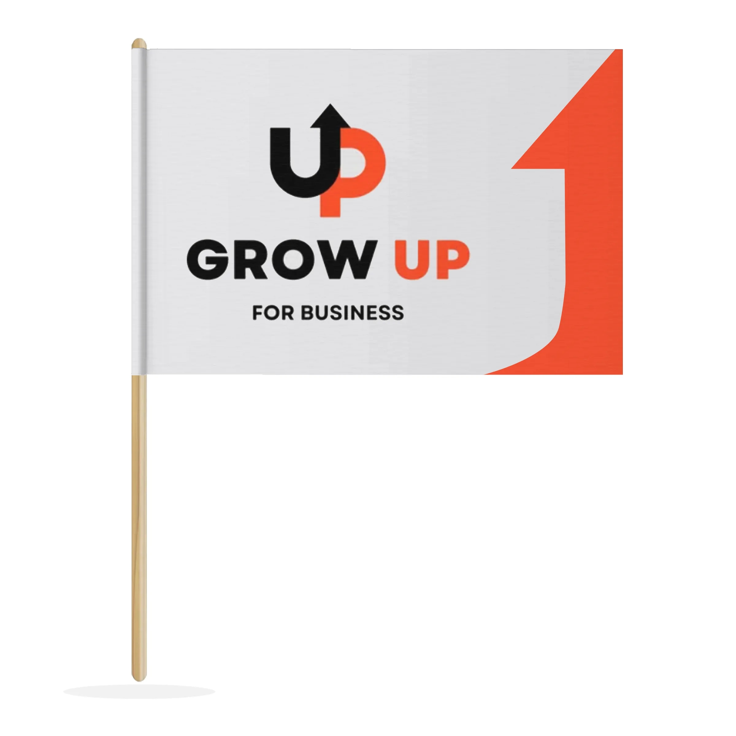 5.5"x 8.5" Custom Paper Stick Flag 2