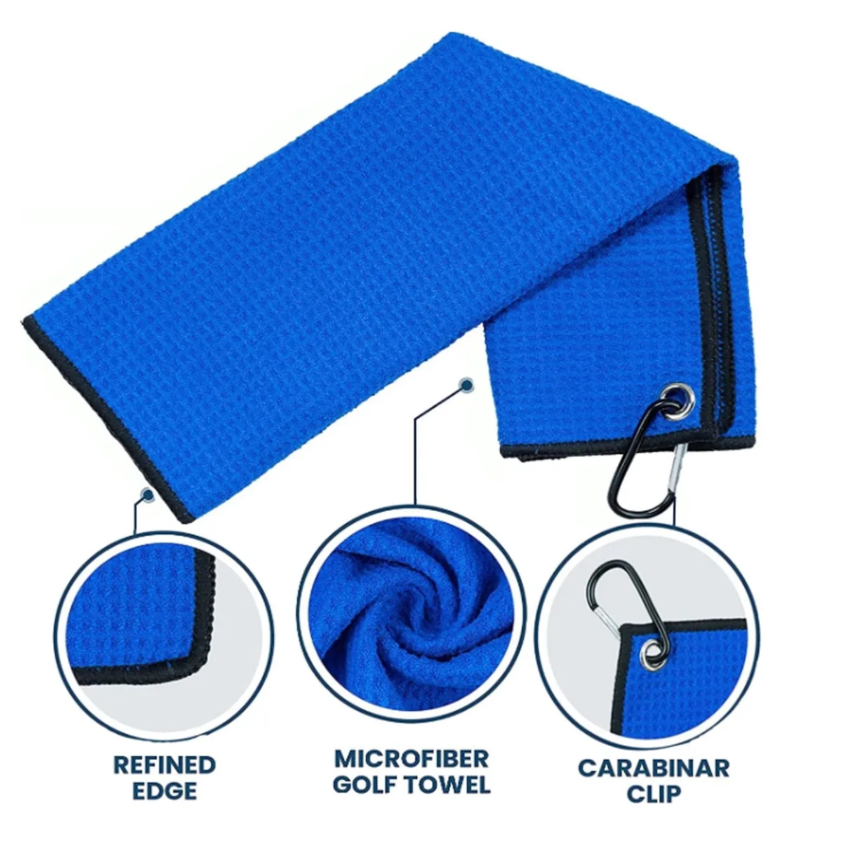 Customizable Microfiber Yoga Waffle Golf Towel 3