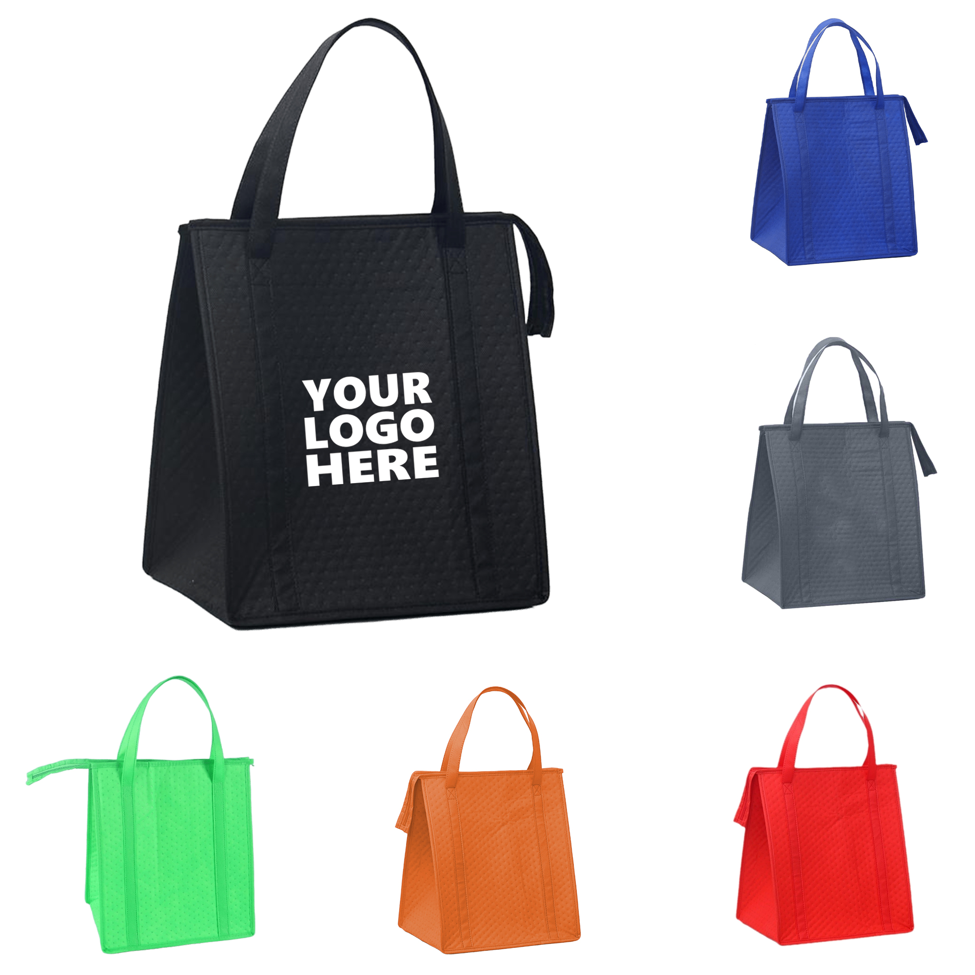 Zipper Insulated Lunch Tote Bags 2