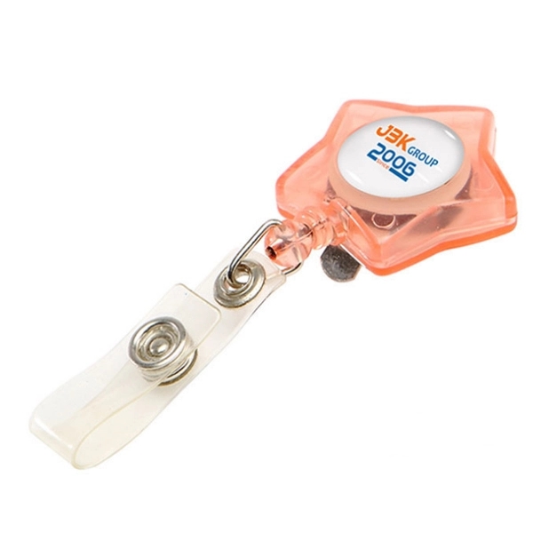 Star Shaped Retractable Badge Holder 2