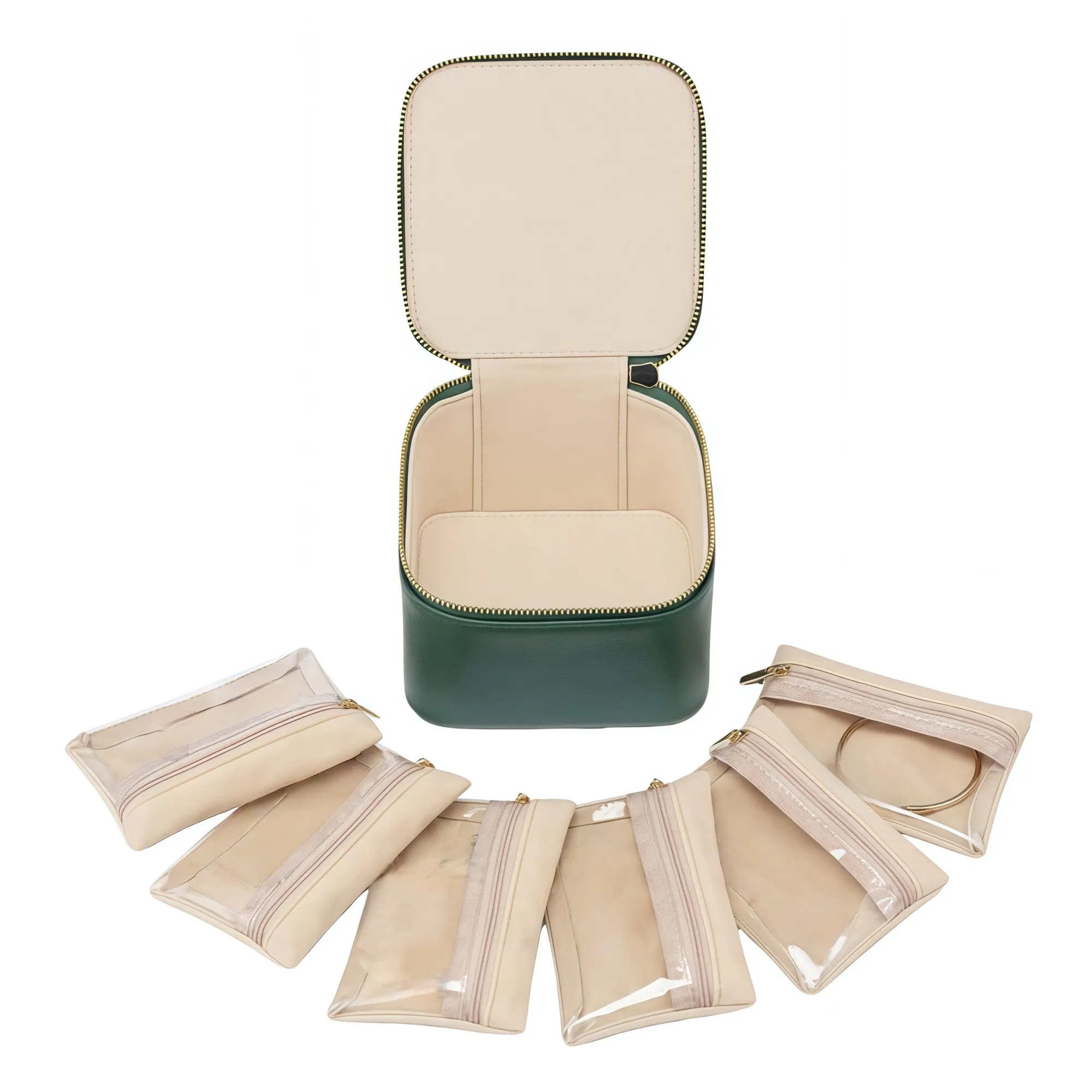 Womens Leather Jewelry Box Wedding Bridal 3