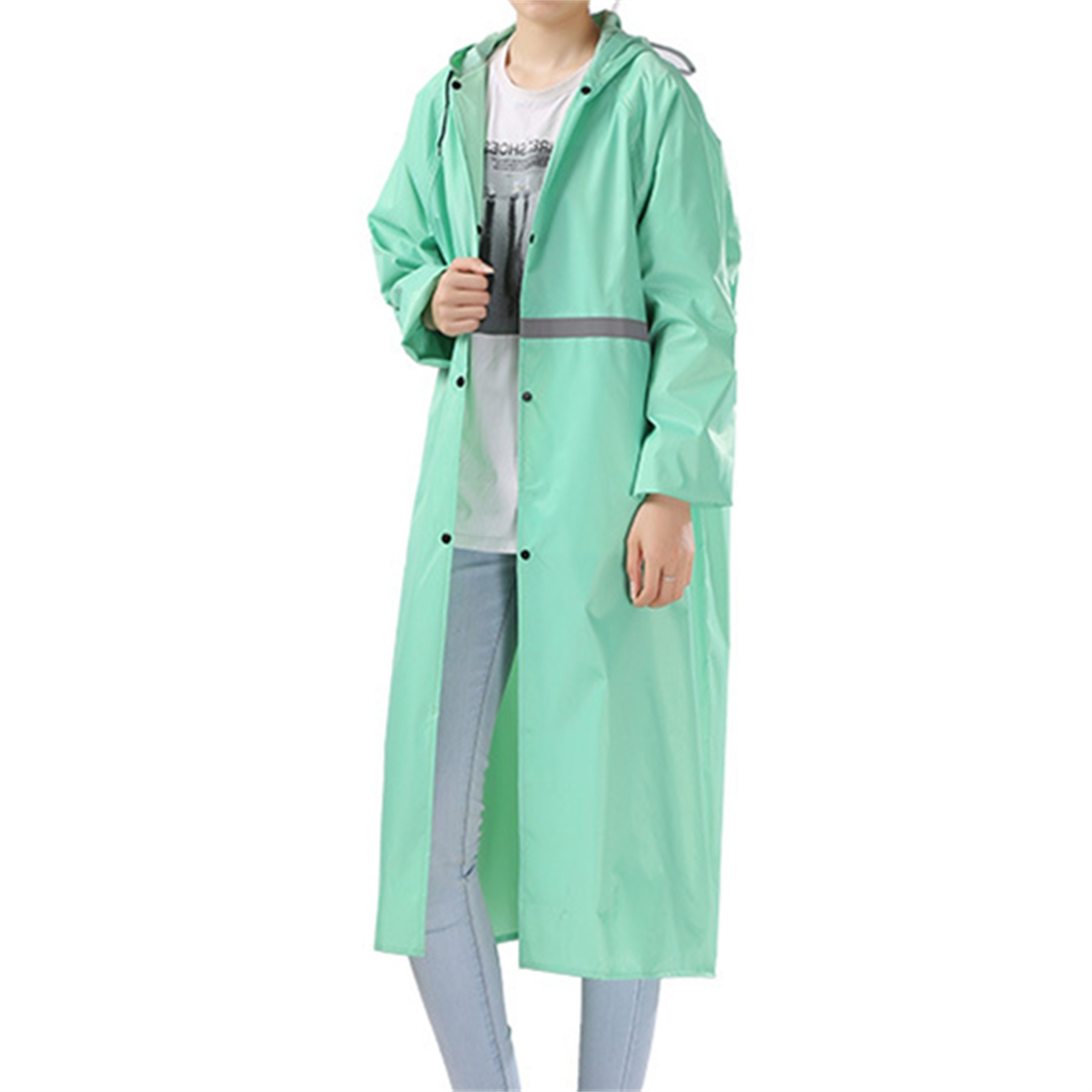 Women Waterproof Hooded Raincoat 3