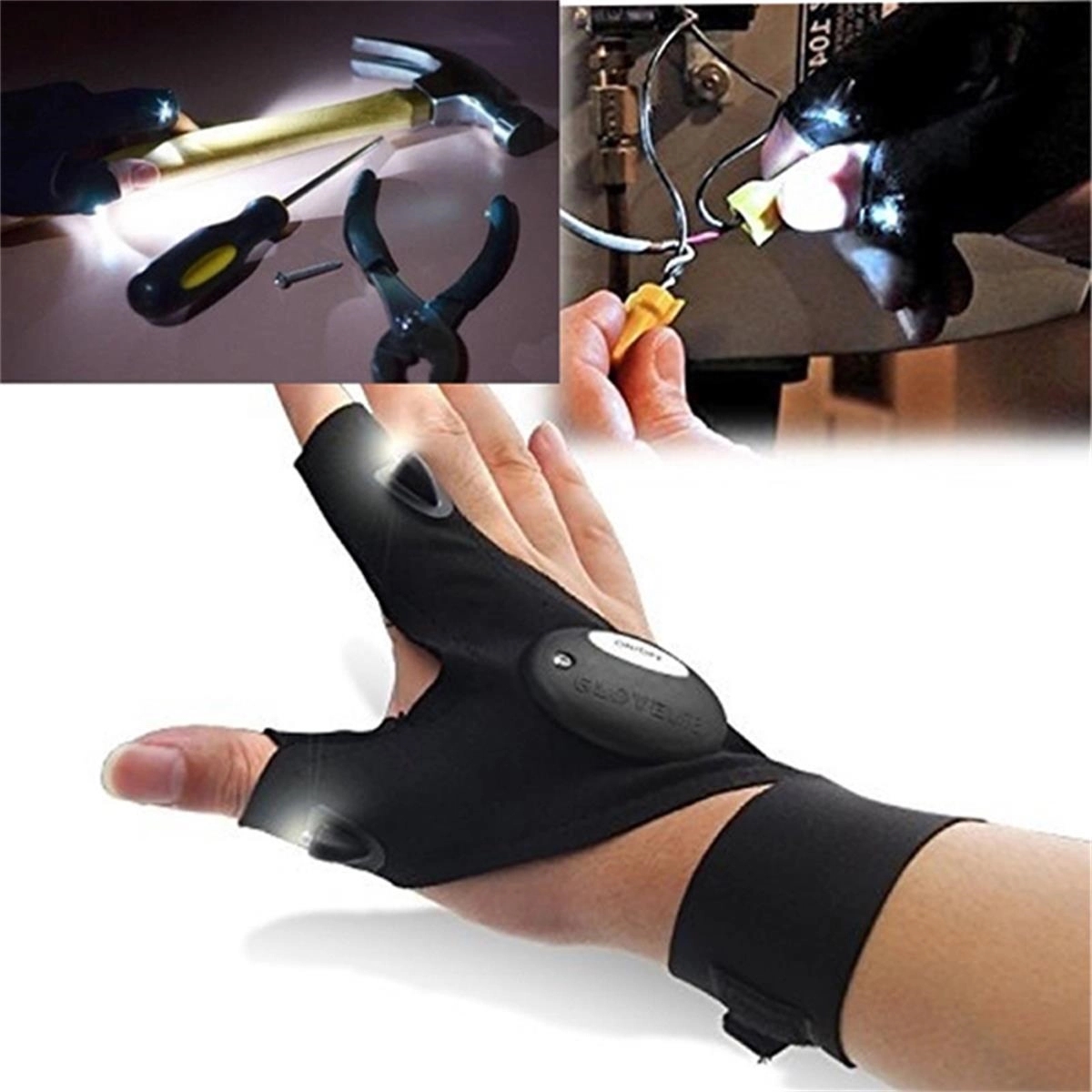 LED Flashlight Multipurpose Glove 3
