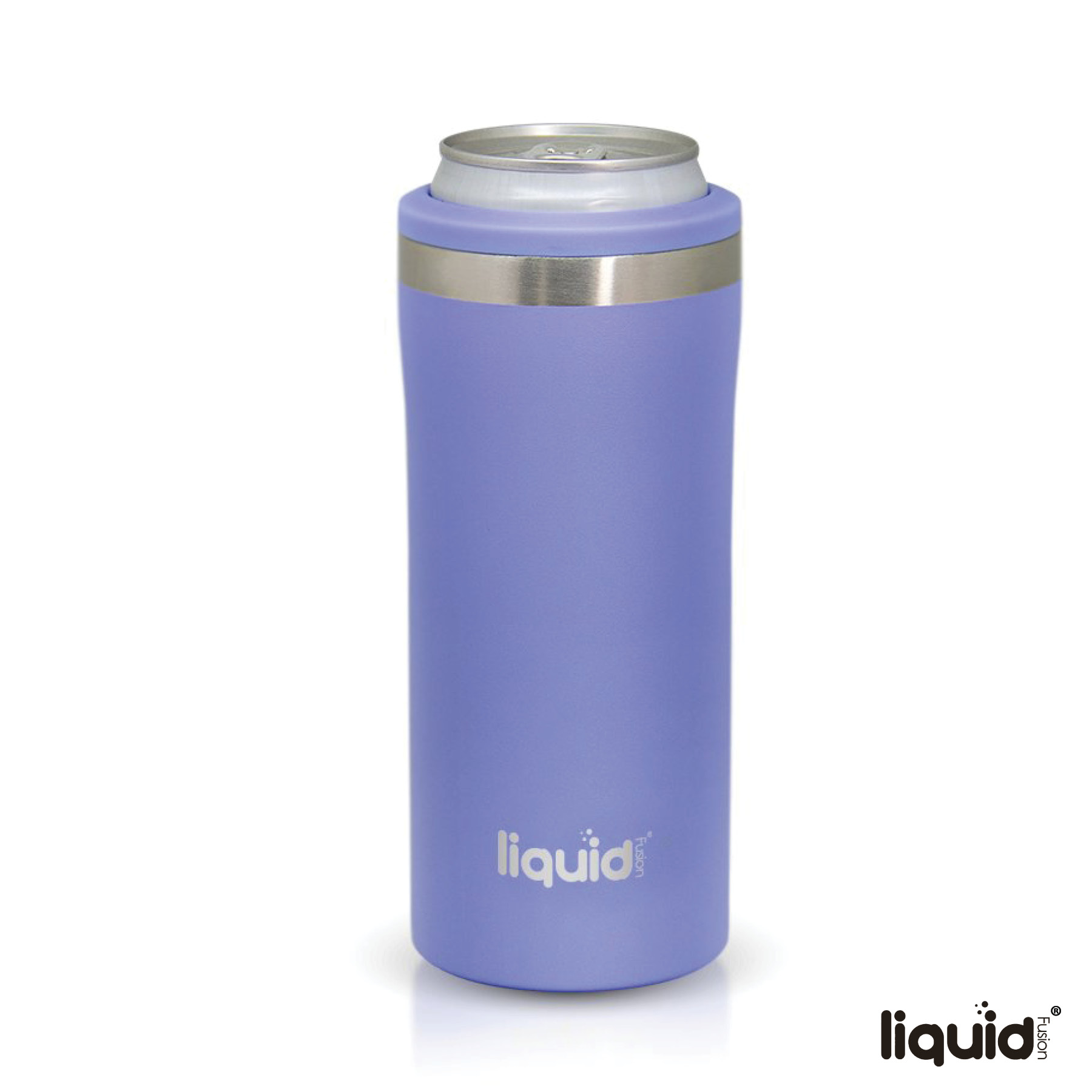 Liquid Fusion® 12 oz. Double Wall, Stainless Steel Skinny Can Cooler 12