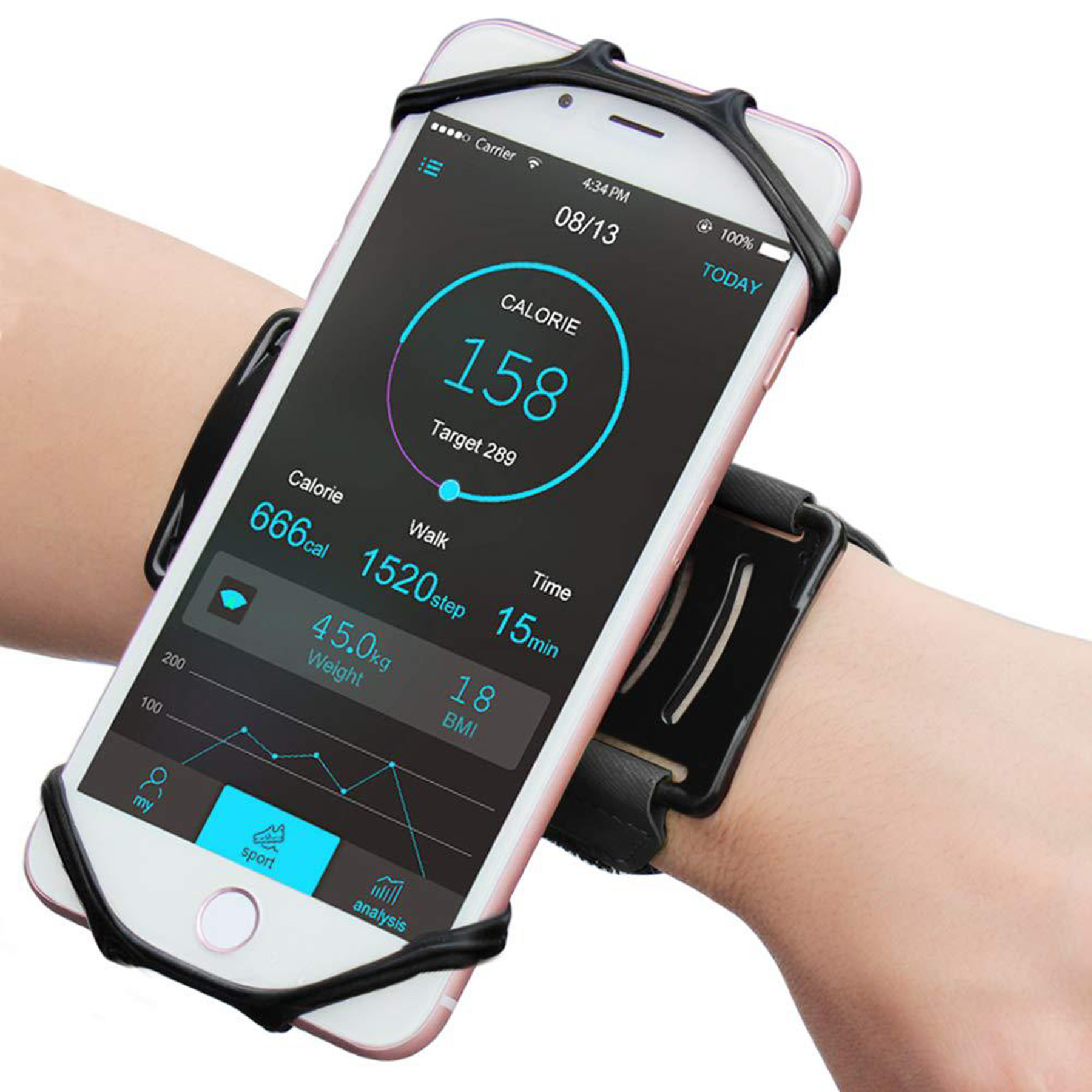 Sports Silicone Mobile Arm Sleeve Band 3