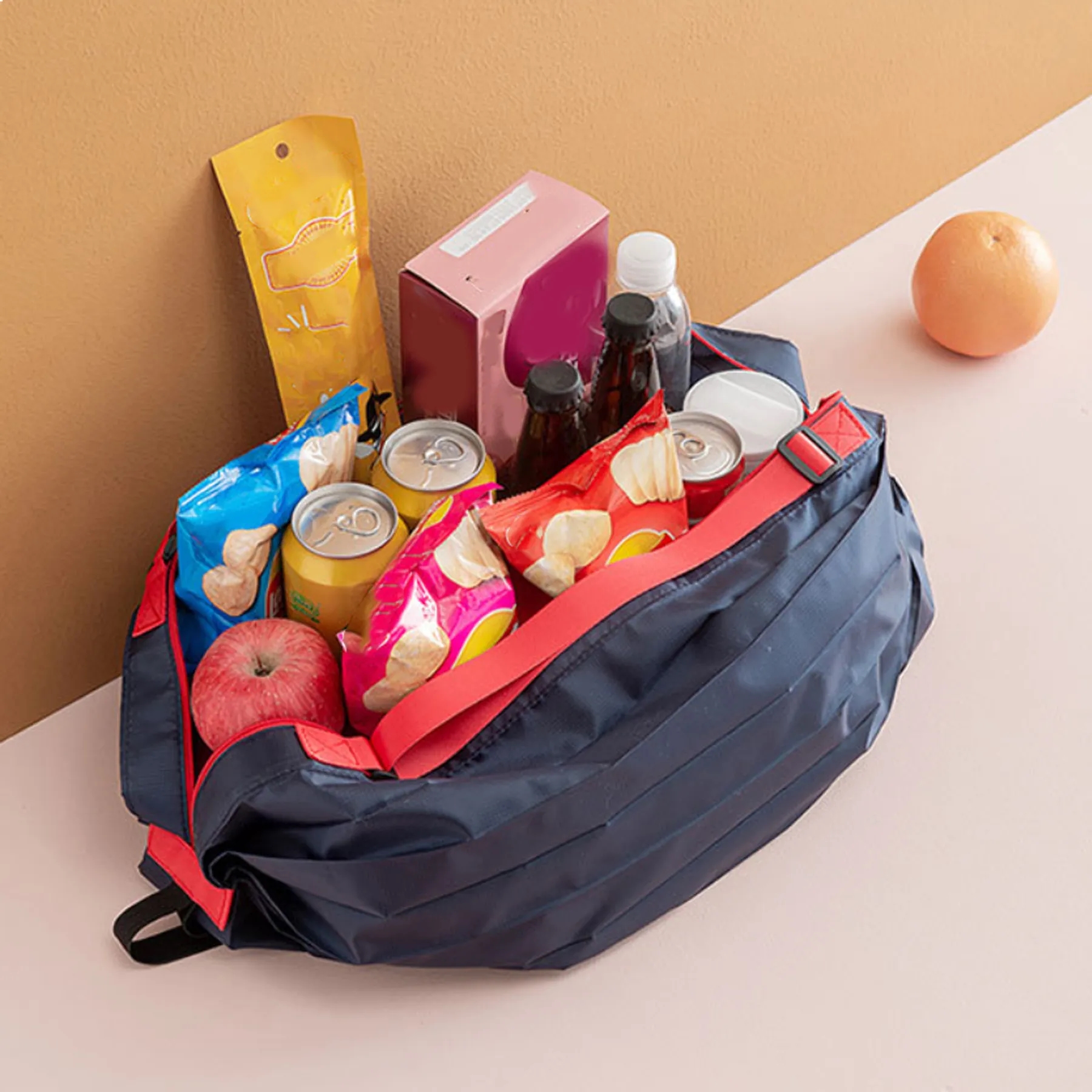 Cylindrical Folding Shopping Bag 3