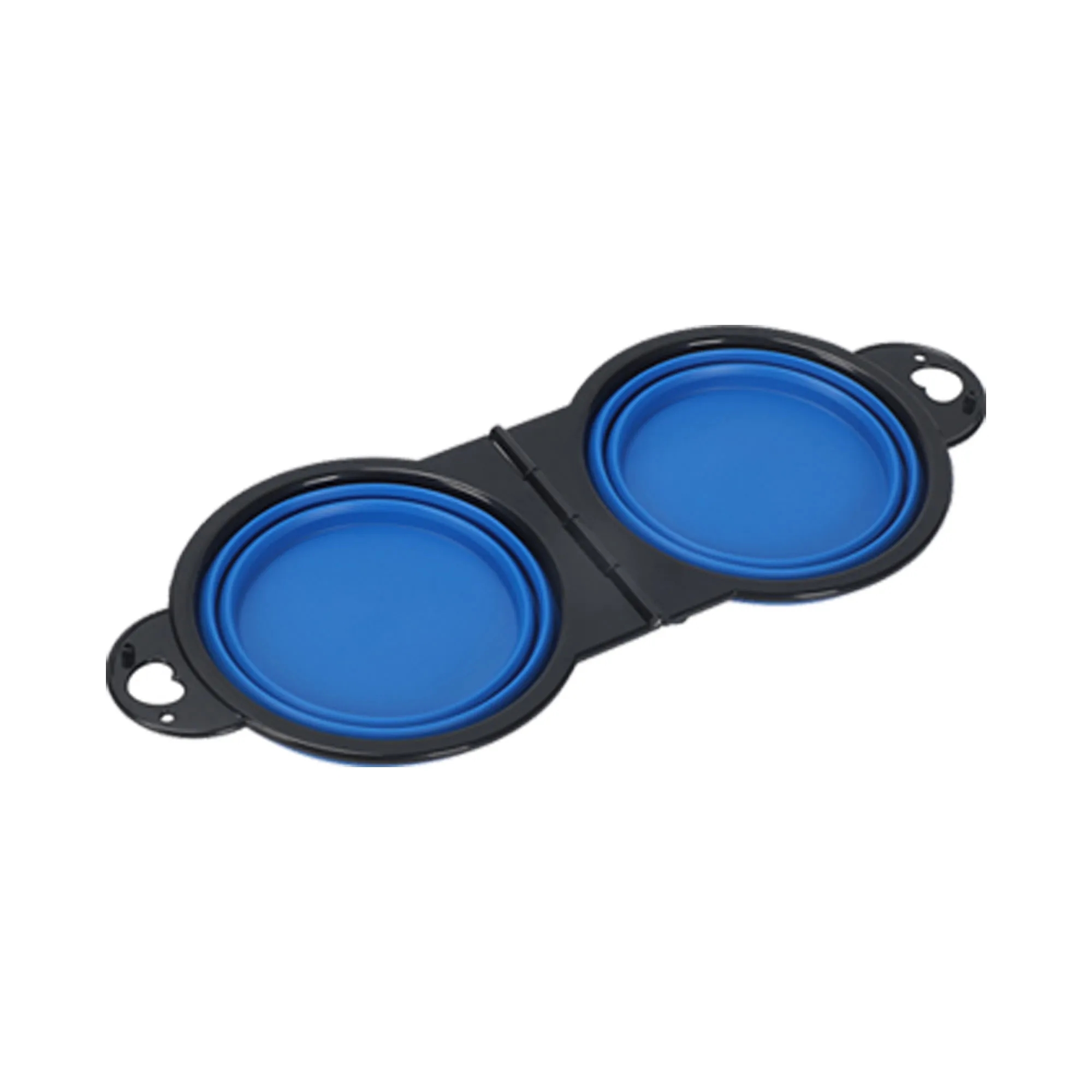 Collapsible Dog Dual Bowls with Carabiner 8