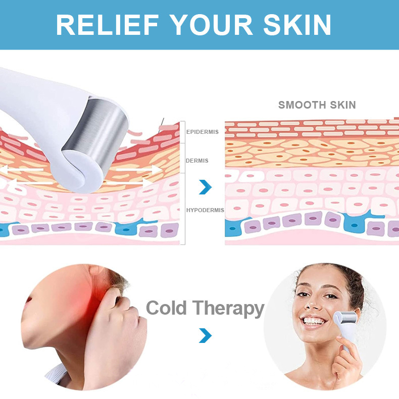 Removable Stainless Steel Facial Roller for Cooling Therapy 7