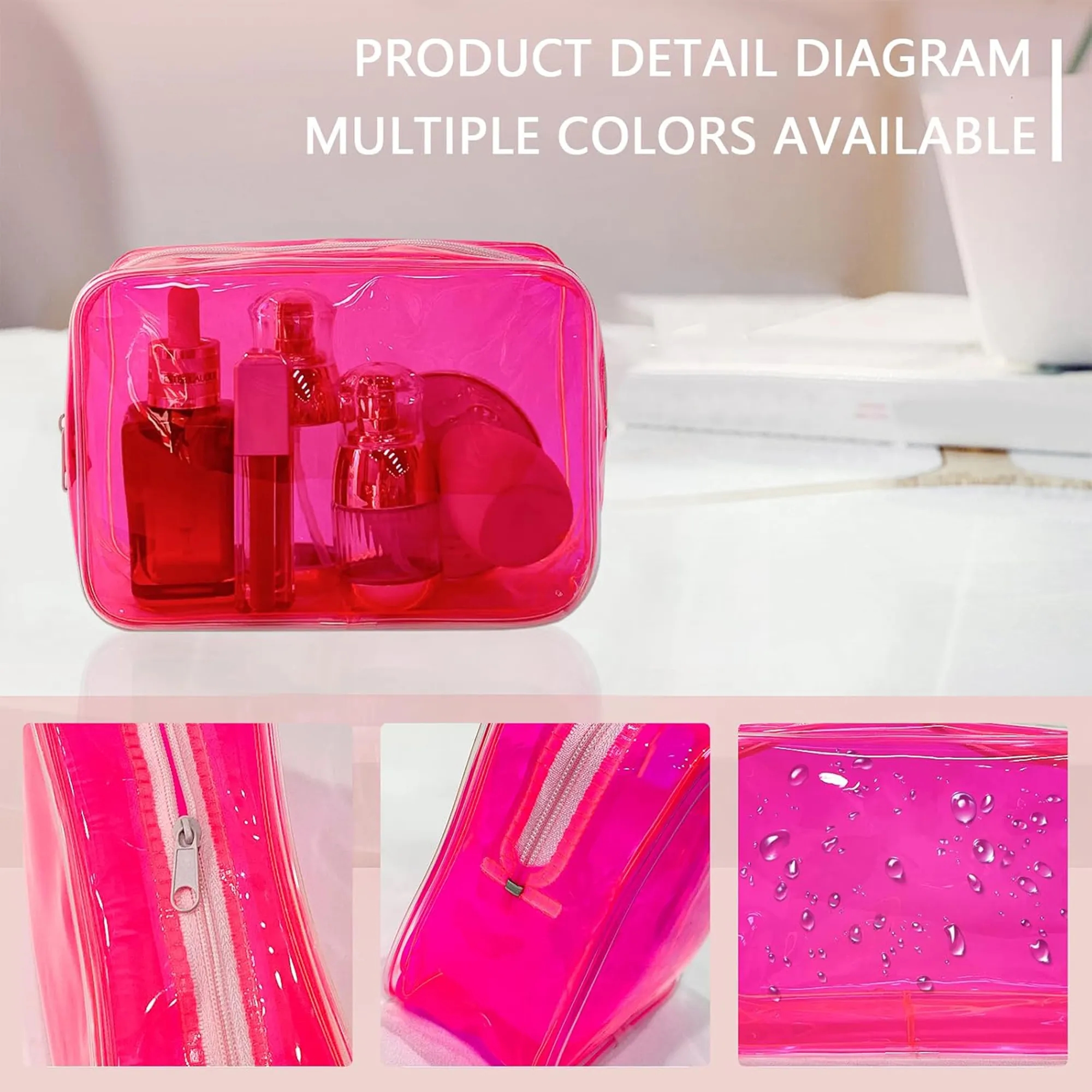Vibrant PVC Travel Makeup Bag 3
