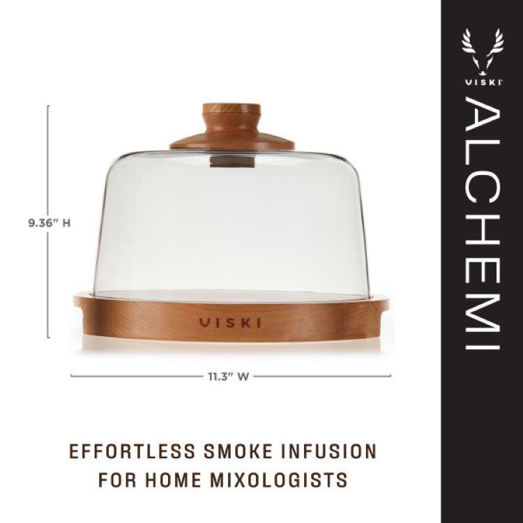 Viski® Alchemi Cocktail Smoking Dome 10