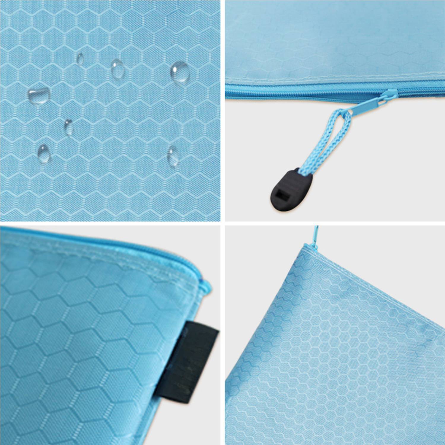 Waterproof Pvc Canvas Zipper File Storage Bags 12