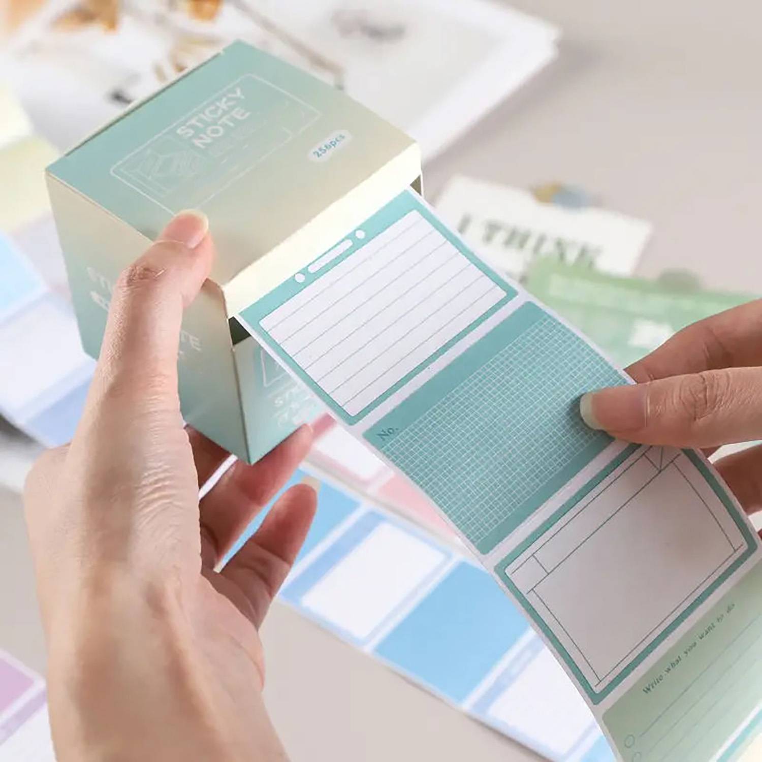 Boxed Pull Out Sticky Notes 4