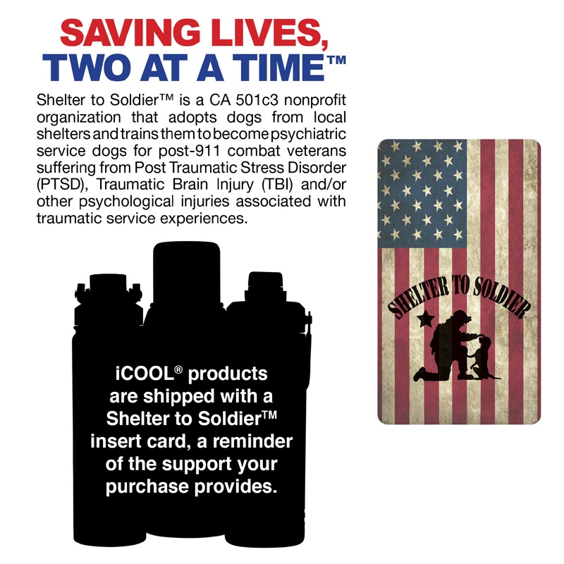 iCOOL® Glenwood 35 oz. Double Wall, Recycled Stainless Steel Water Bottle 4
