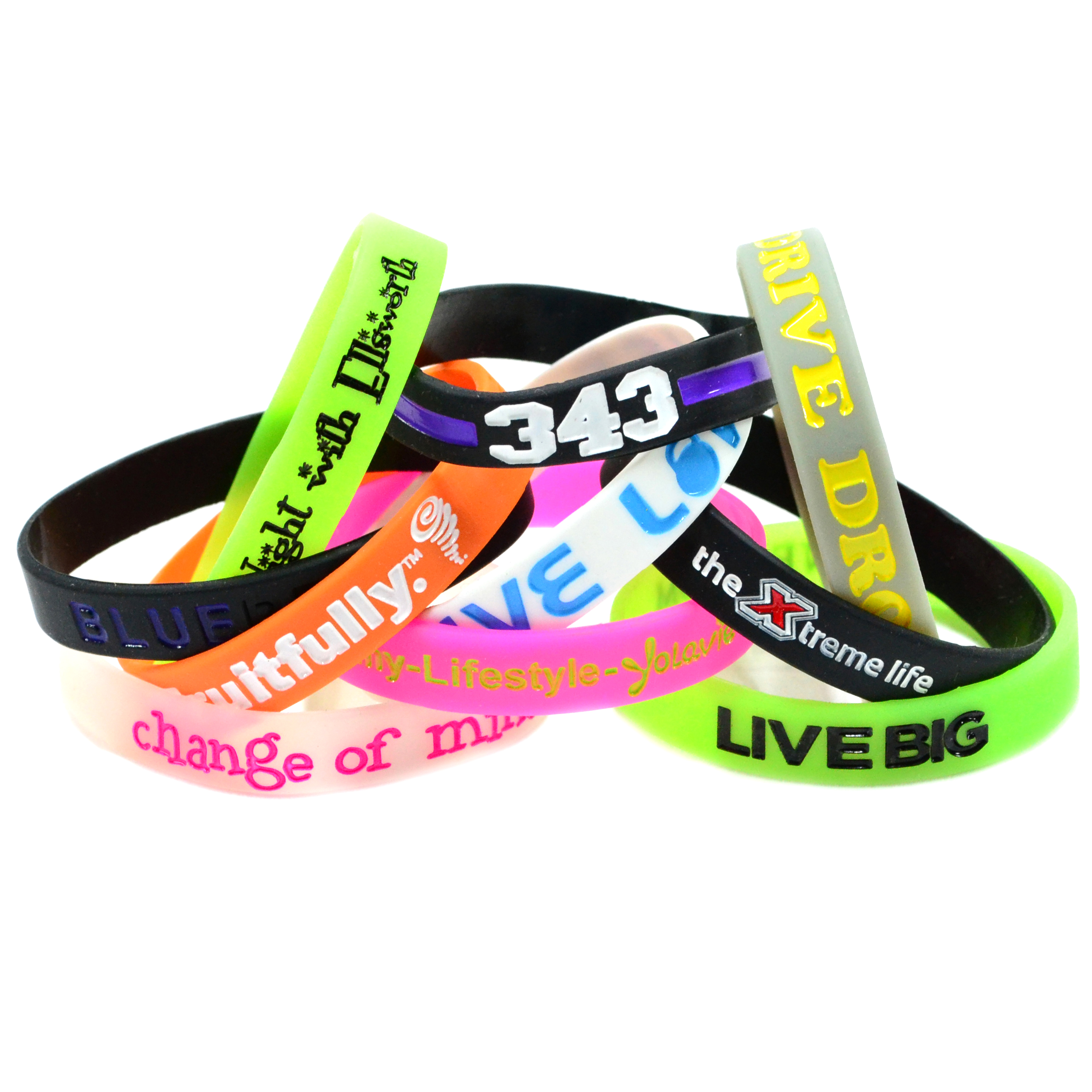 Color Filled Mosquito Wristband 1