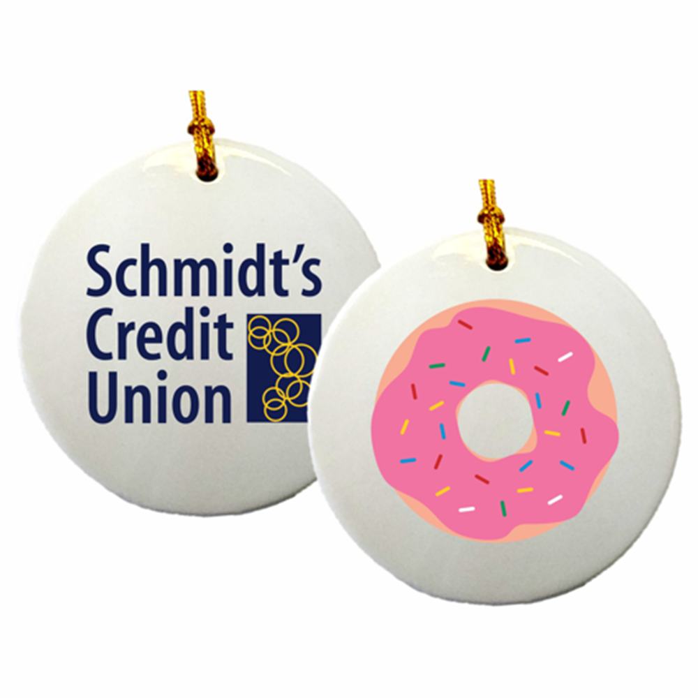 Ceramic Ornaments, 3" Round 2