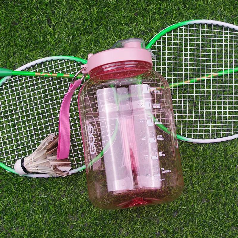 74 Oz Plastic Sports Water Bottle w/ Carrying Rope 15