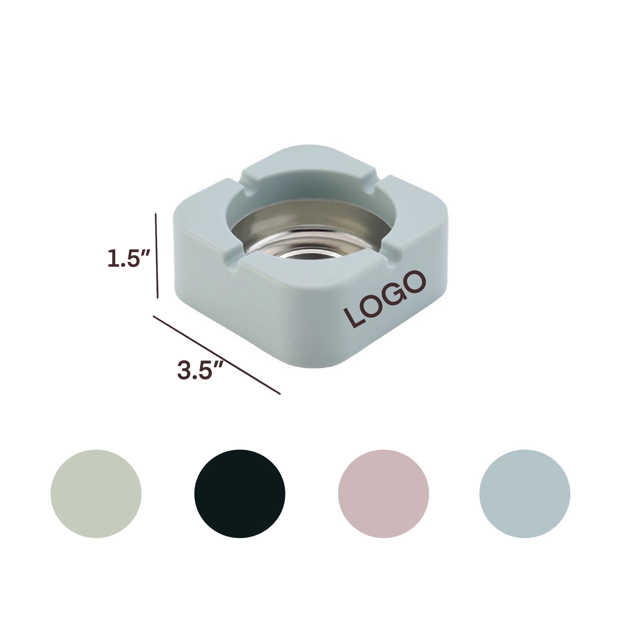 Square Cigarette Ashtray MOQ 50PCS