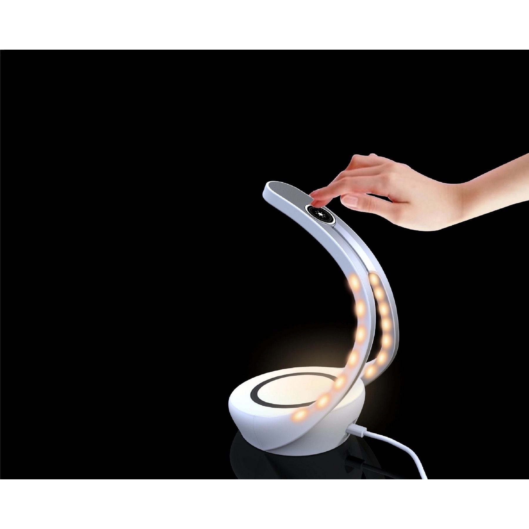 Fast Qi Wireless Charger Stand LED Desk Lamp 7