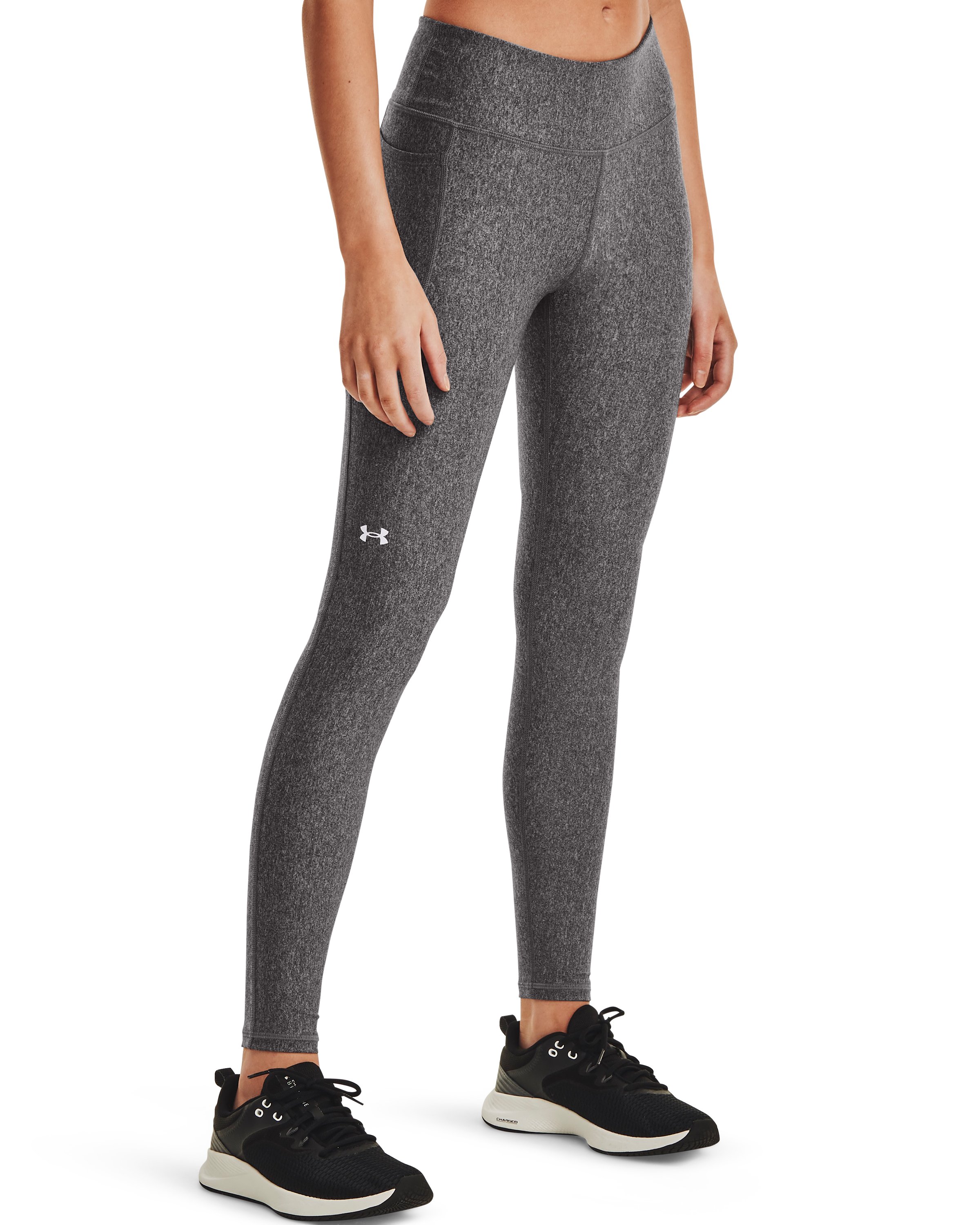 Women's HeatGear No-Slip Waistband Mid-Rise Full-Length Leggings  2