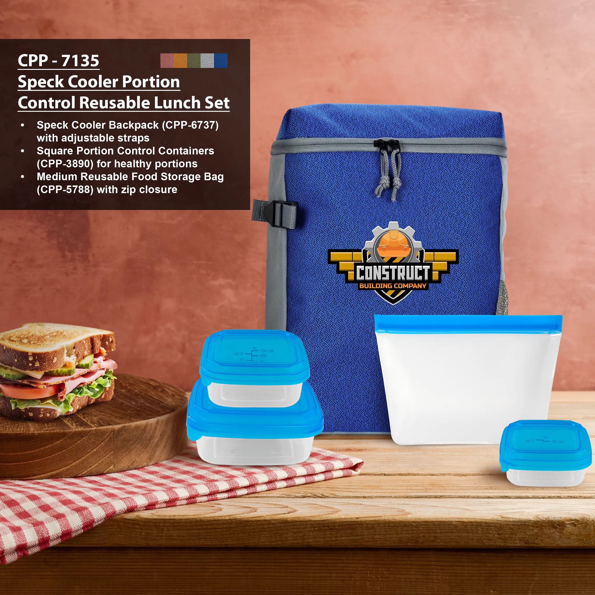SPECK COOLER PORTION CONTROL REUSABLE LUNCH SET 20