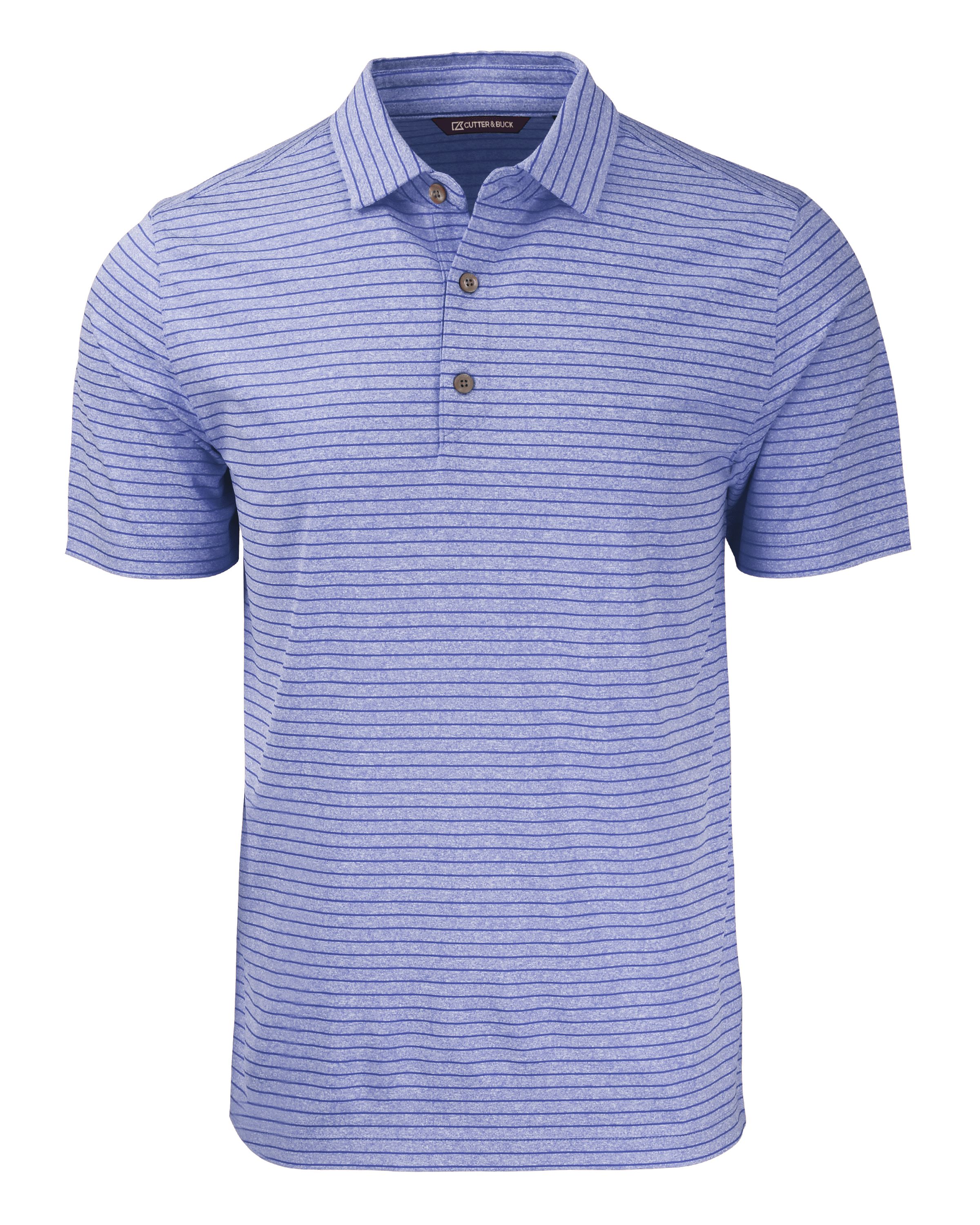 Cutter & Buck Forge Recycled Heather Stripe Four-Way Stretch Mens Big & Tall Polo Big & Tall 37